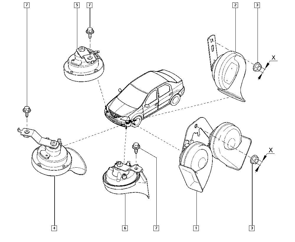 7703034256 Tuerca RENAULT