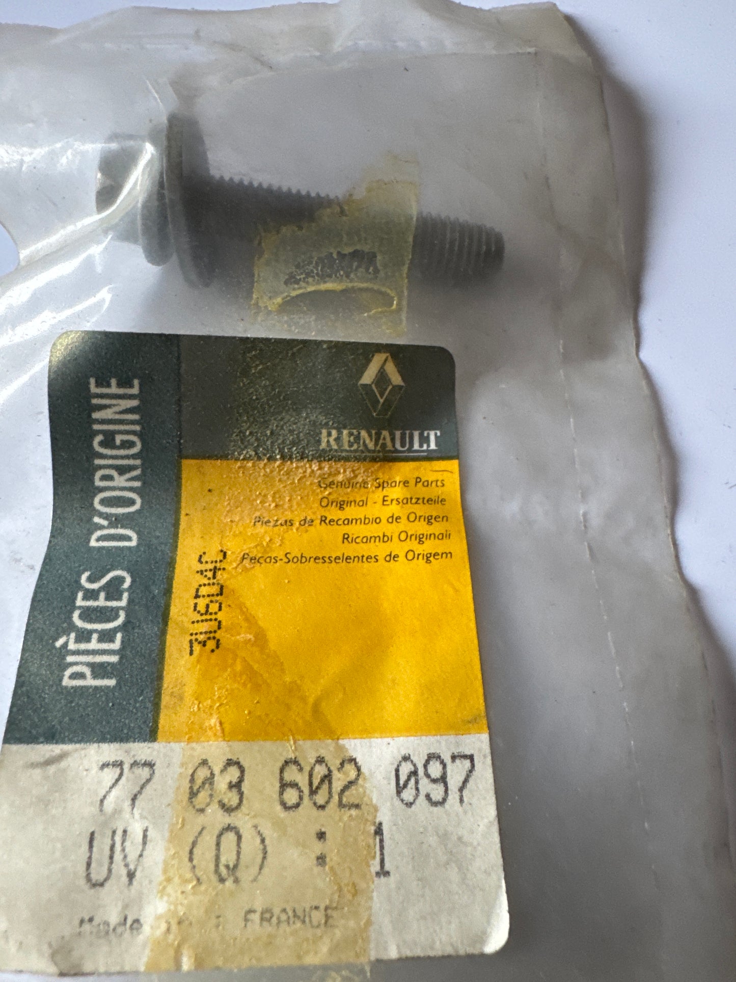 7703602097, TORNILLO STO, Renault