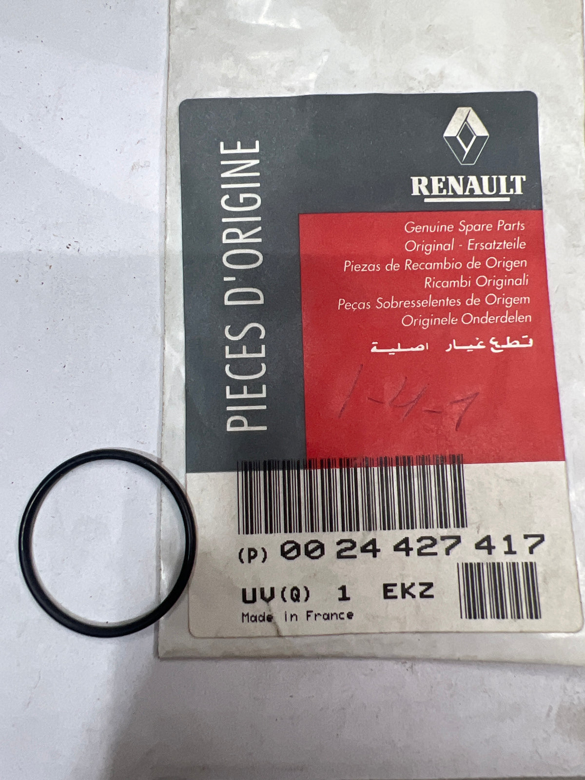 Junta tórica Renault 0024427417
