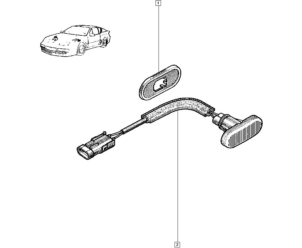 7700806228 Montaje de faros, iluminación RENAULT