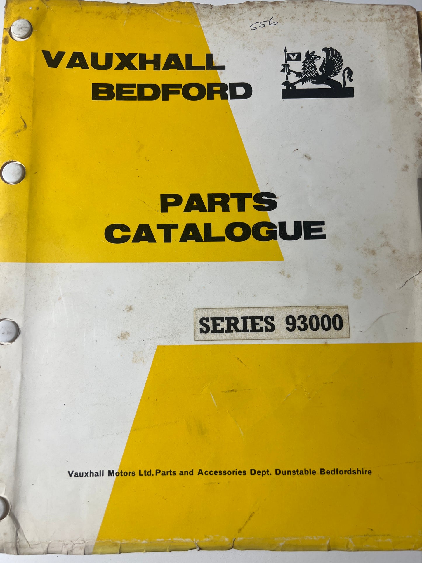 Vauxhall Bedfor, Parts catalogue  series 93000.