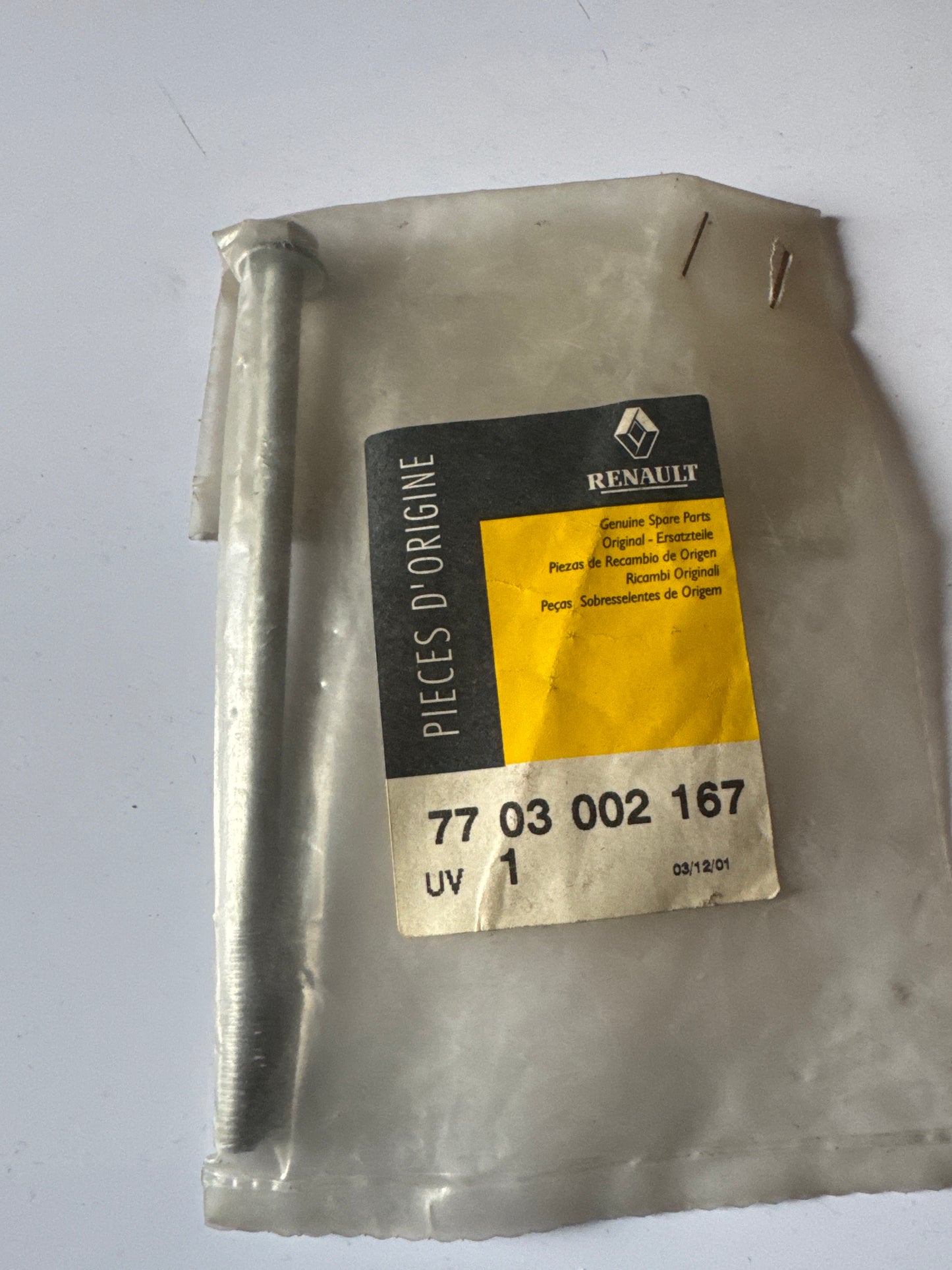 7703002167, TORNILLO 12,3, Renault