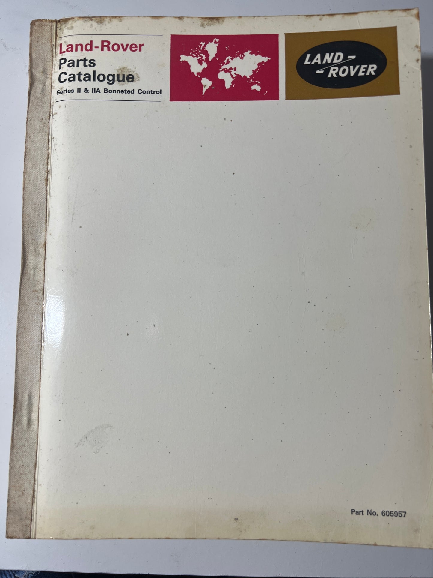 Land-Rover Part catalogue series II & IIA bonneted control.