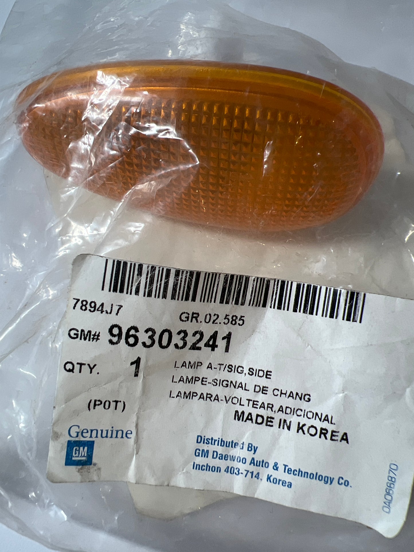 96303241, Luz Intermitente, Chevrolet - Daewoo