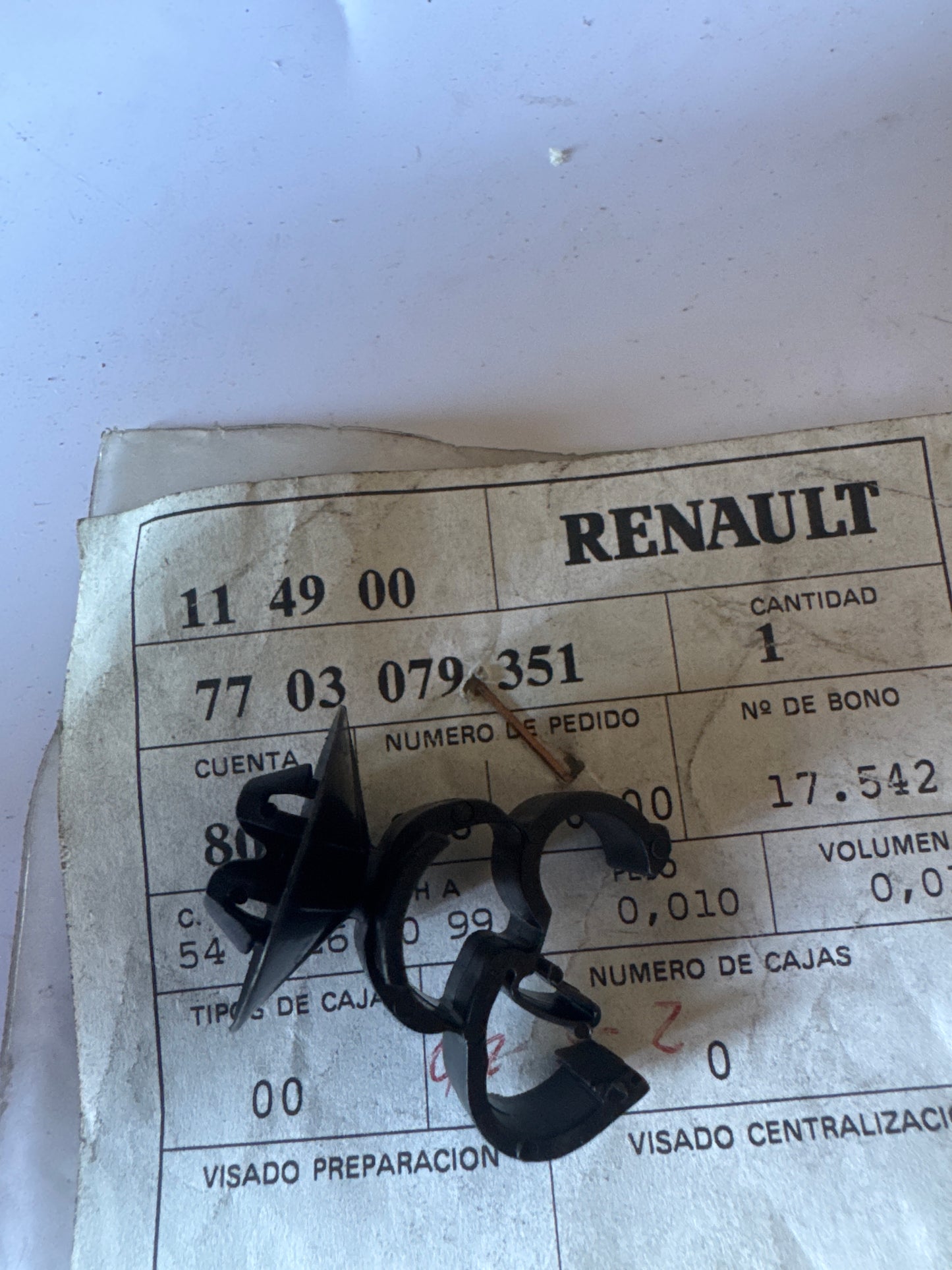 7703079351, GRAPA SOPORTE, Renault