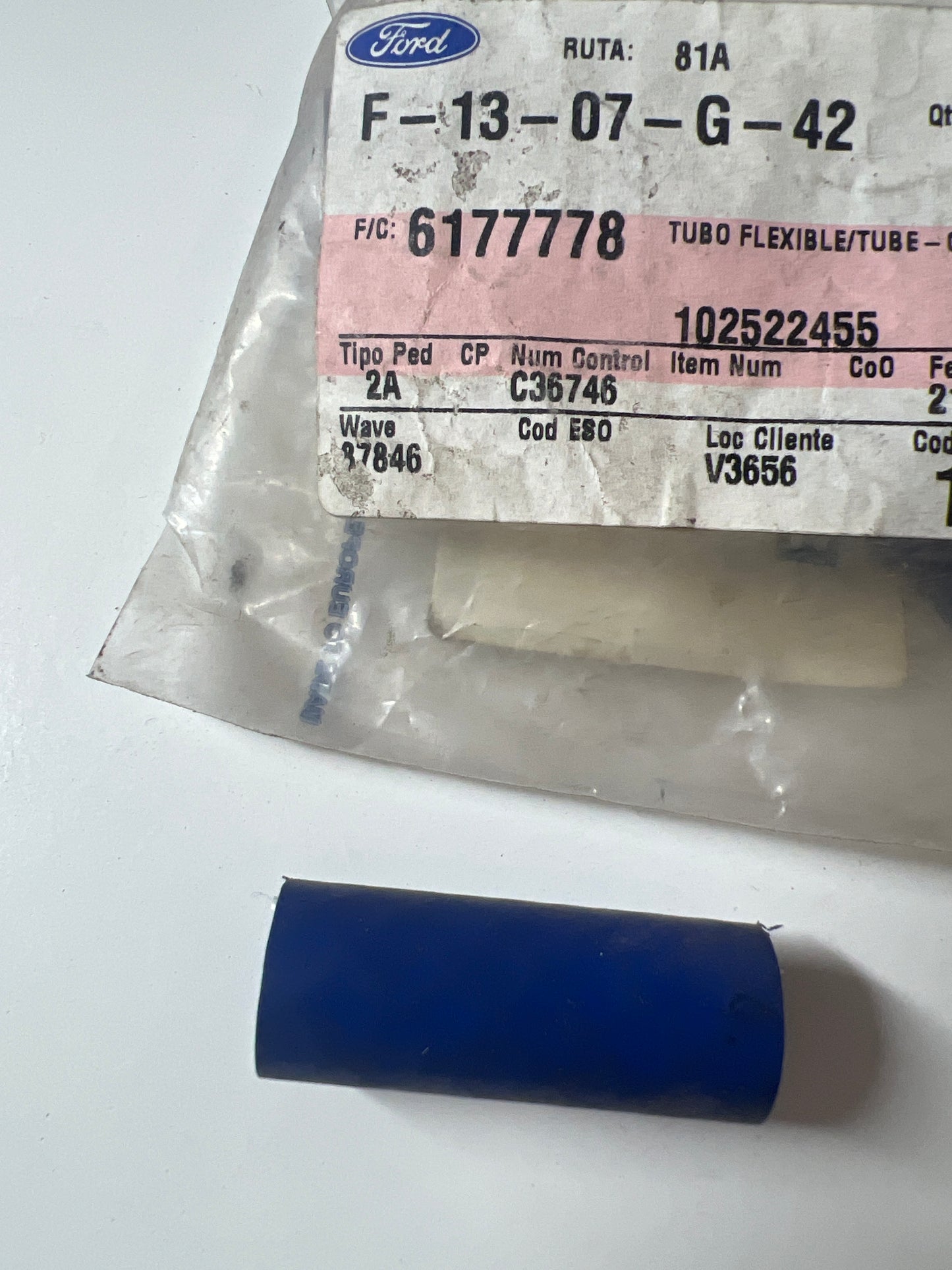 6177778, TUBO - VENTILACIÓN DE LEVA, Ford