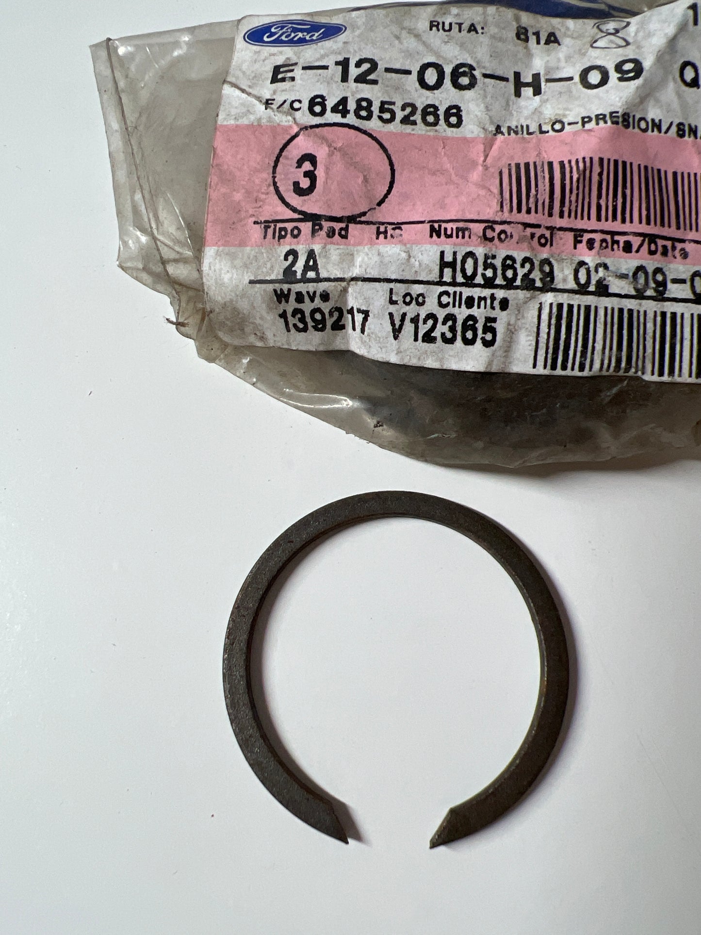 6485266, ANILLO DE RESORTE, Ford