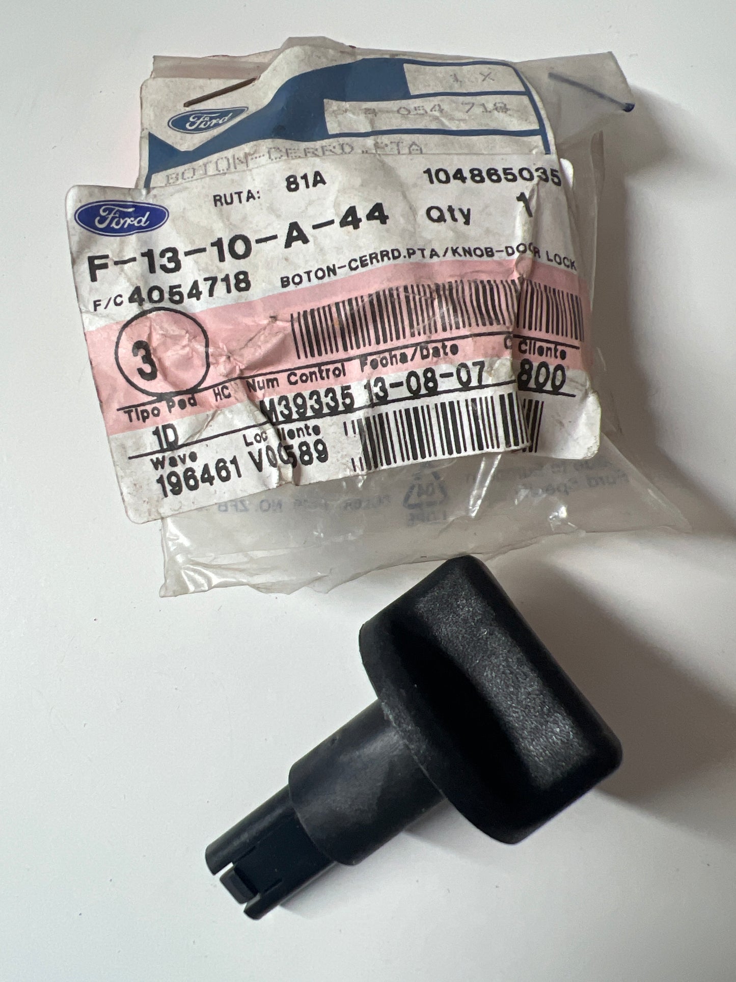 4054718, BOTÓN DE CONTROL DE BLOQUEO DE PUERTA, Ford