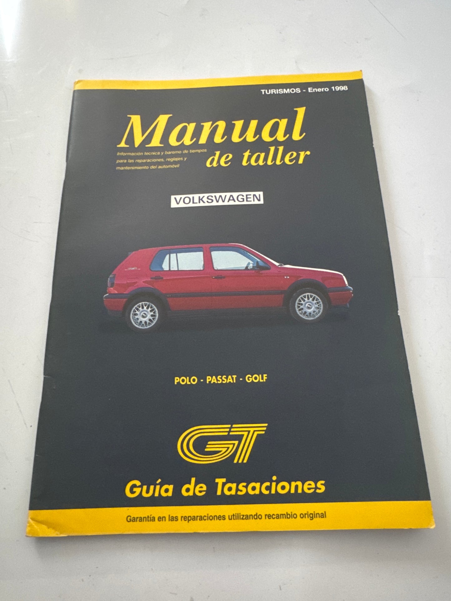 Guia de Tasaciones Volkswagen Manual de Taller Enero 1998,