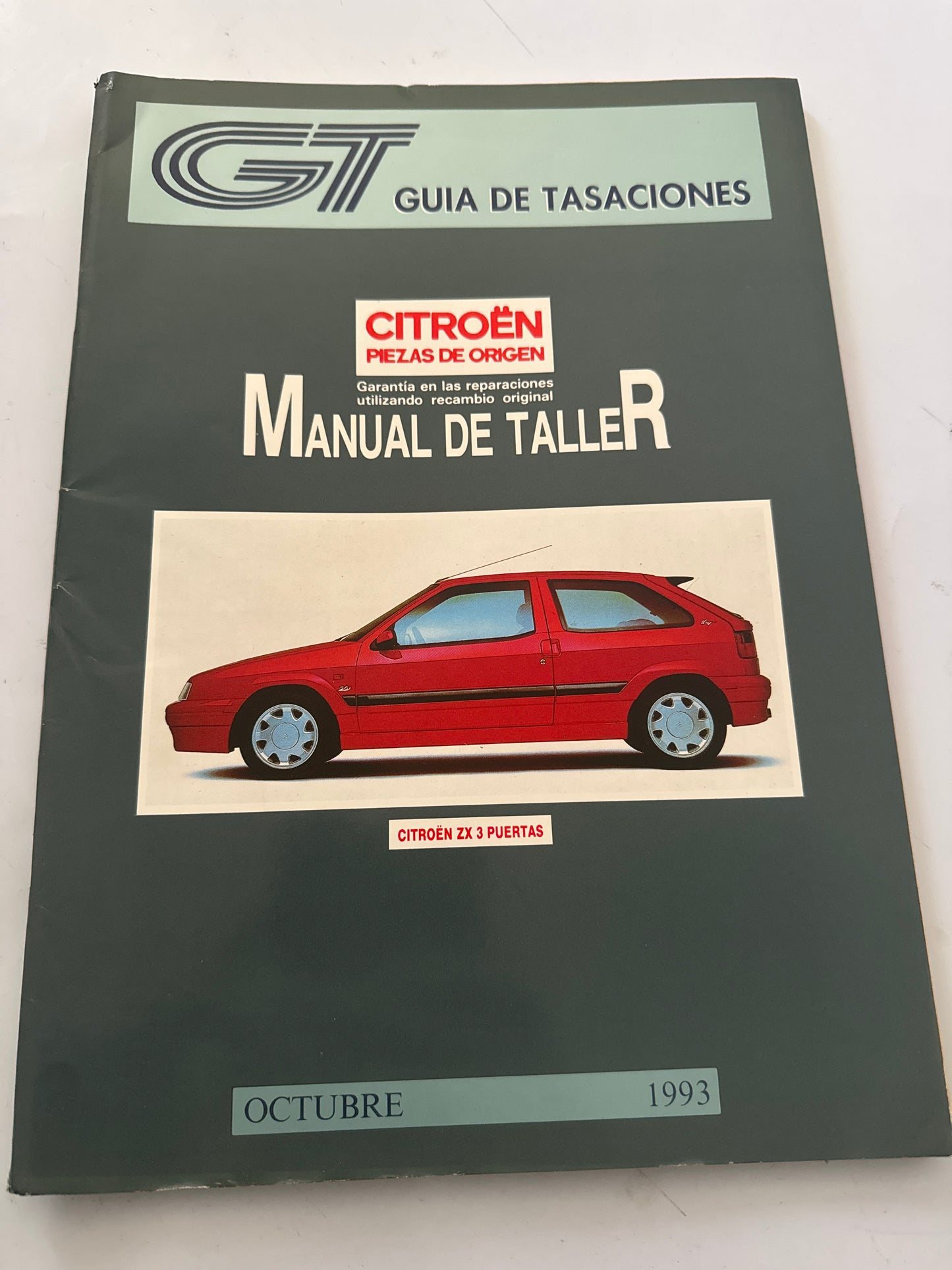 Guia de Tasaciones Citroen Manual de Taller Octubre 1993,