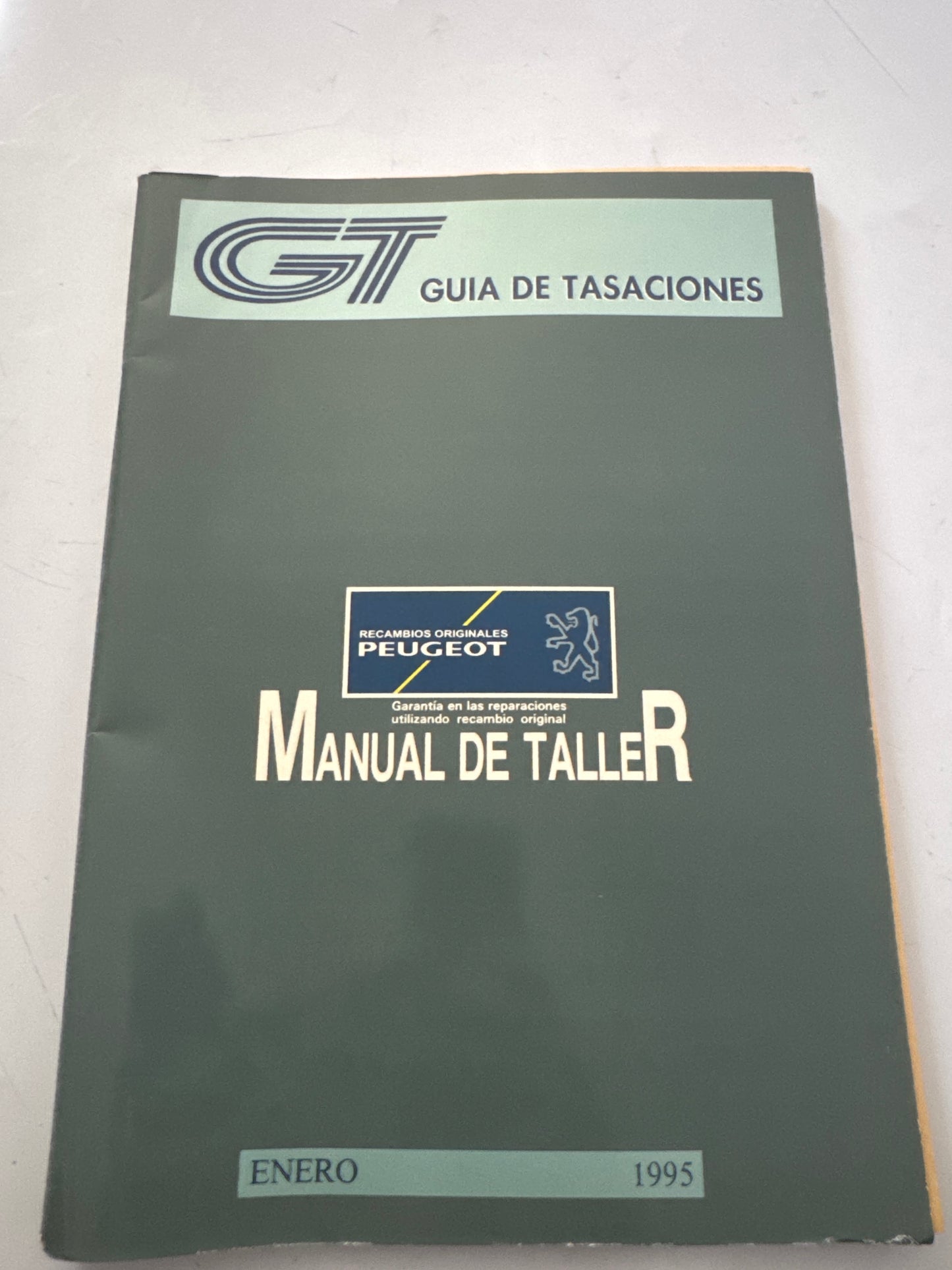 Guia de Tasaciones Peugeot Manual de Taller Enero 1995,