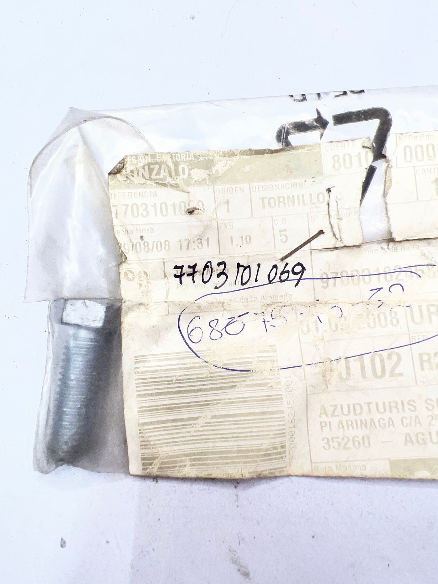 7703101069 TORNILLO RENAULT
