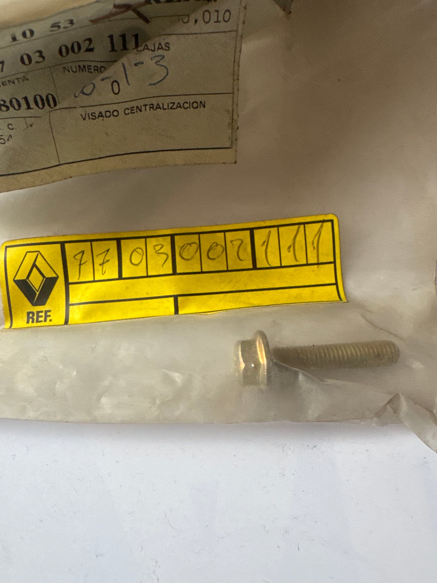 7703002111, TRN M6X100-30, Renault