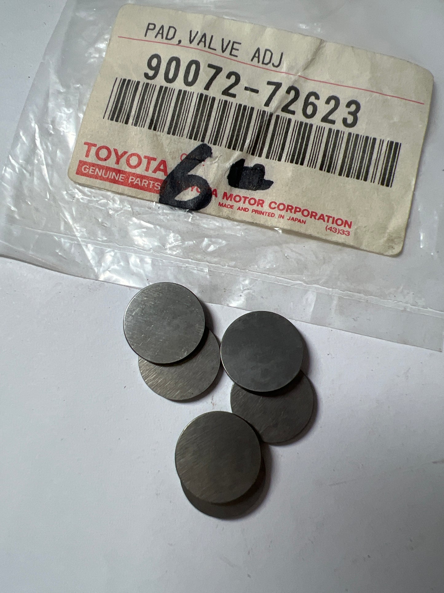 90072-72623 CAMSHAFT & VALVE, toyota