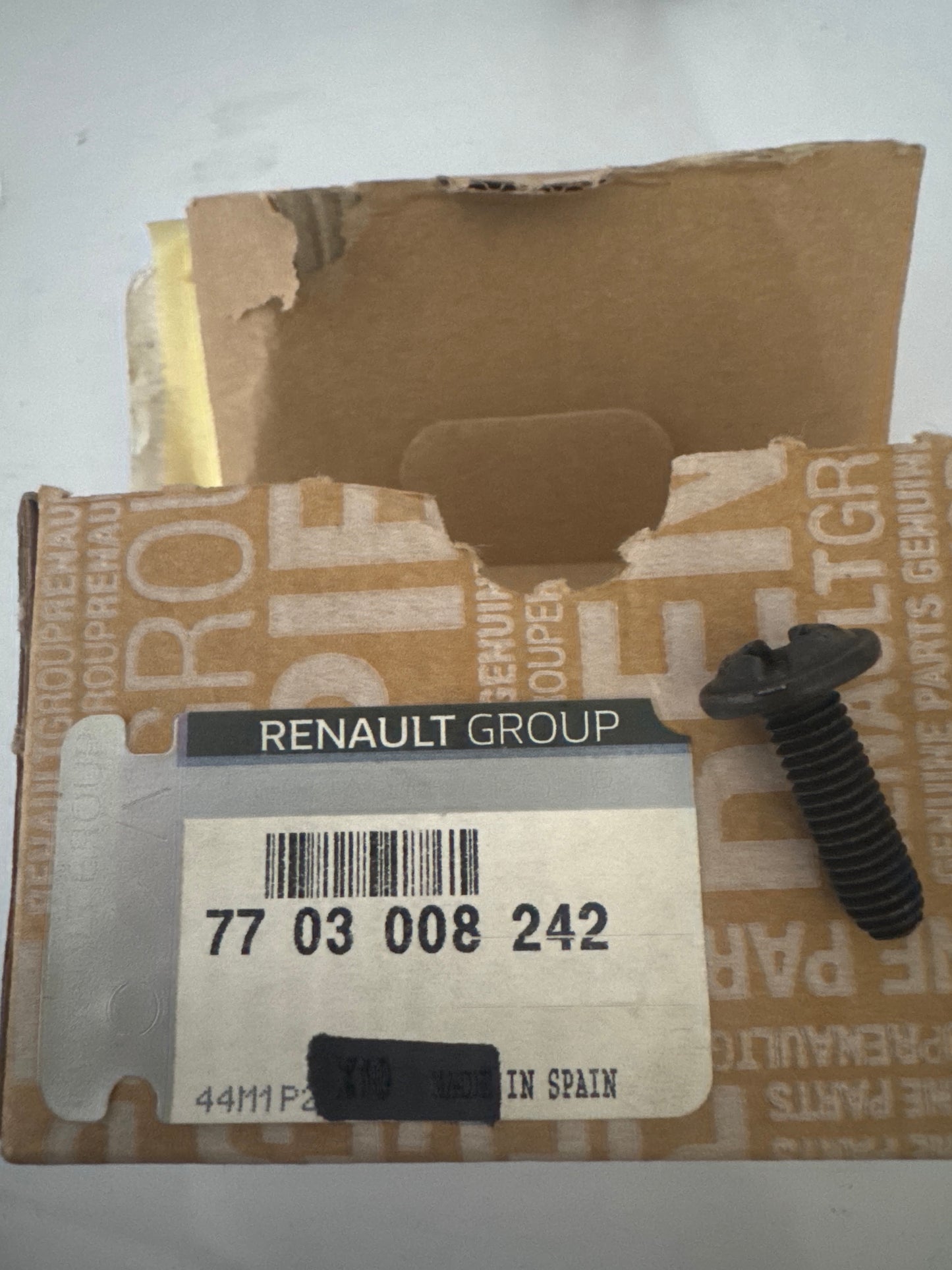 7703008242, TORNILLO M6, Renault