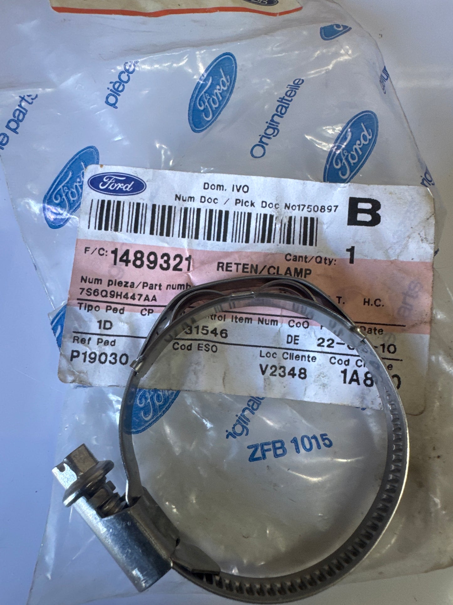 1489321 - PATTE-FIXATION - Ford
