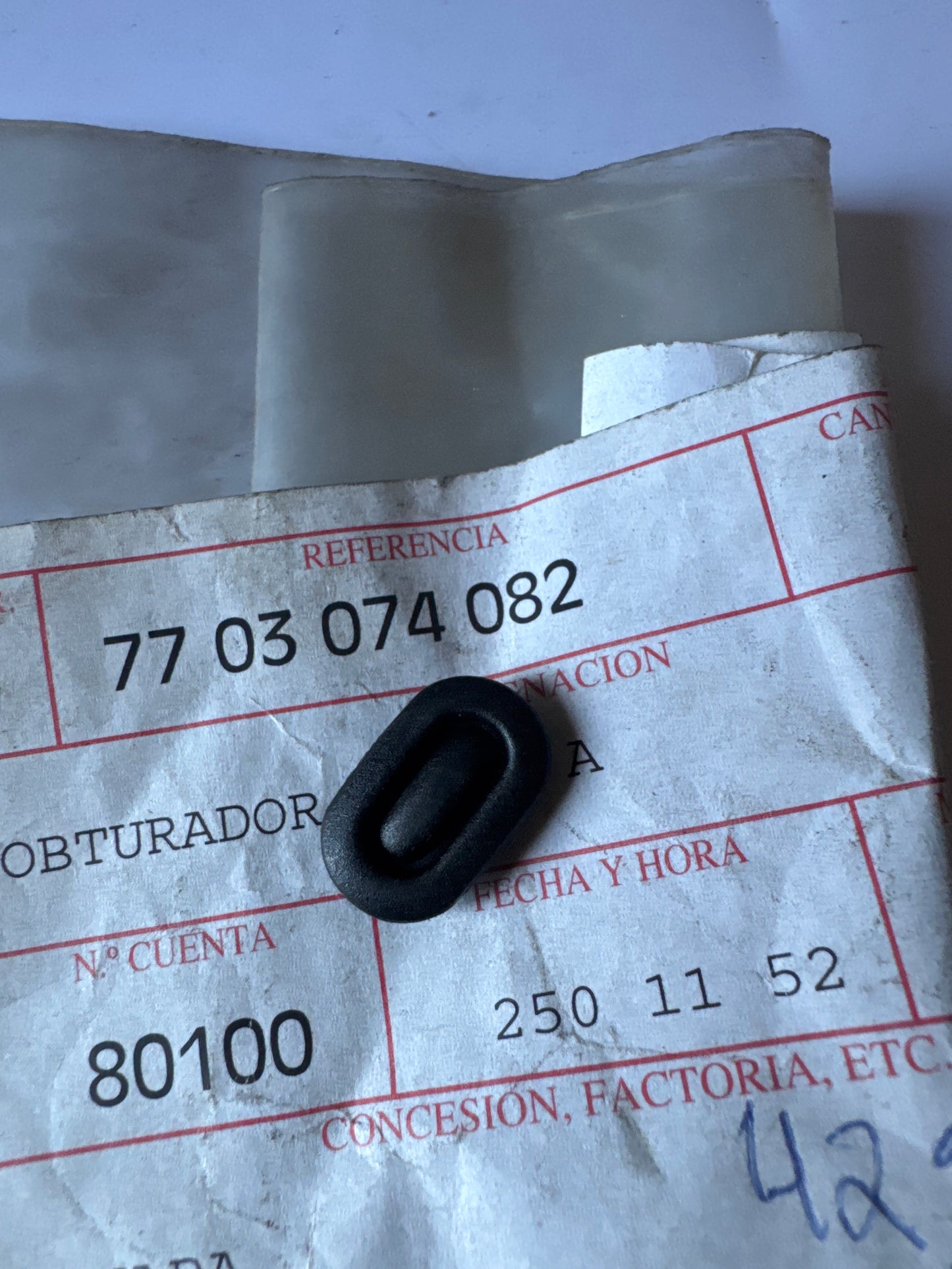 7703074082, OBTURADOR, Renault