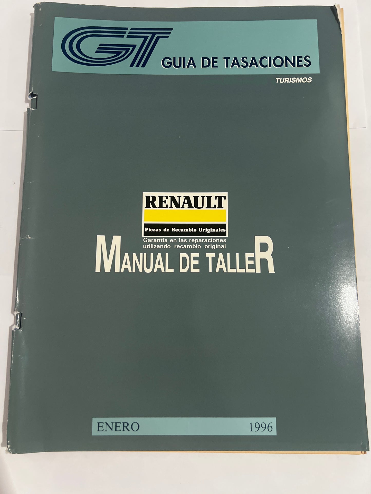 Guía de tasaciones, turismo. Renault manual de Taller. Enero 1996.