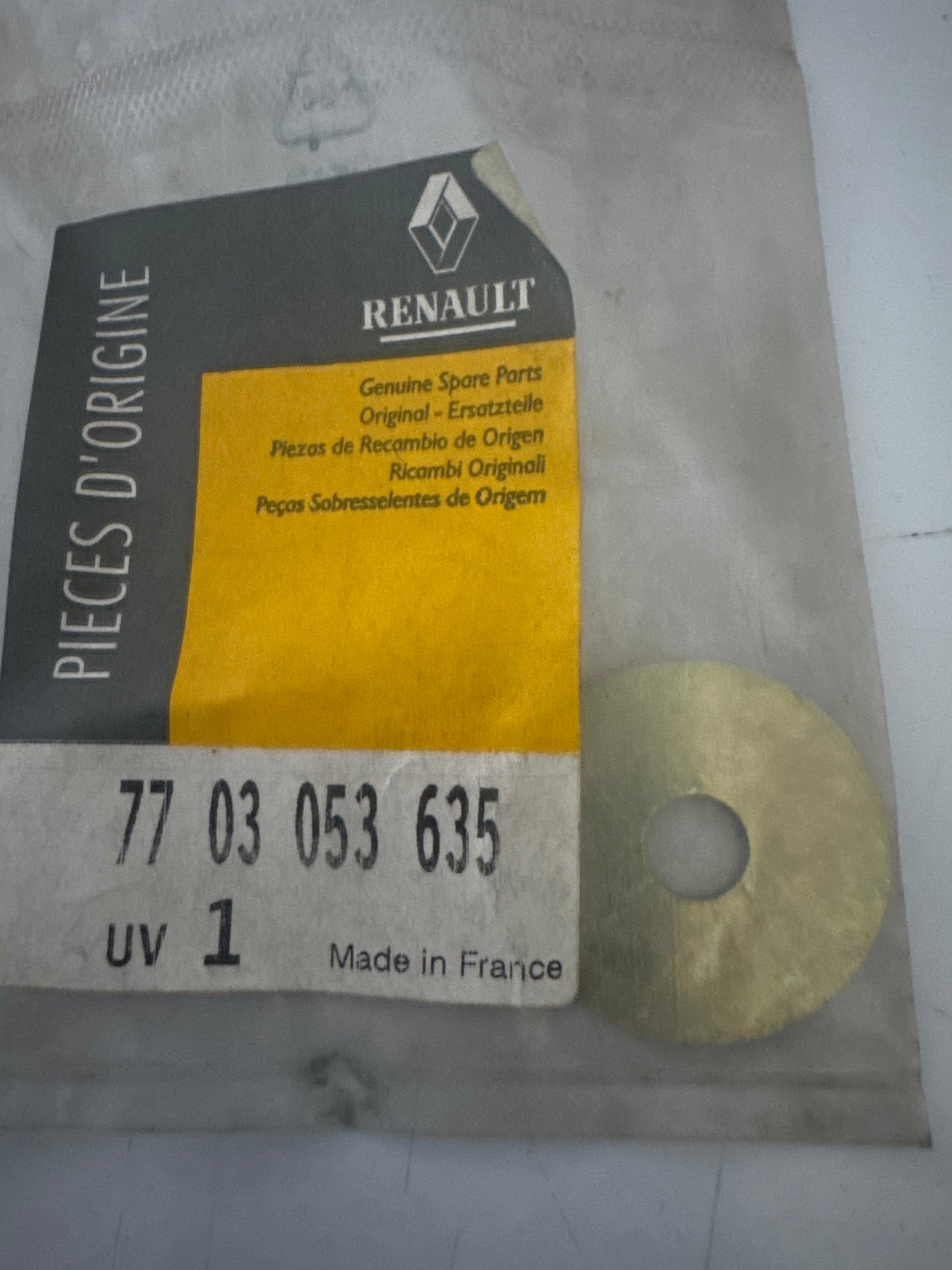 7703053635, ARANDELA PLANA, Renault