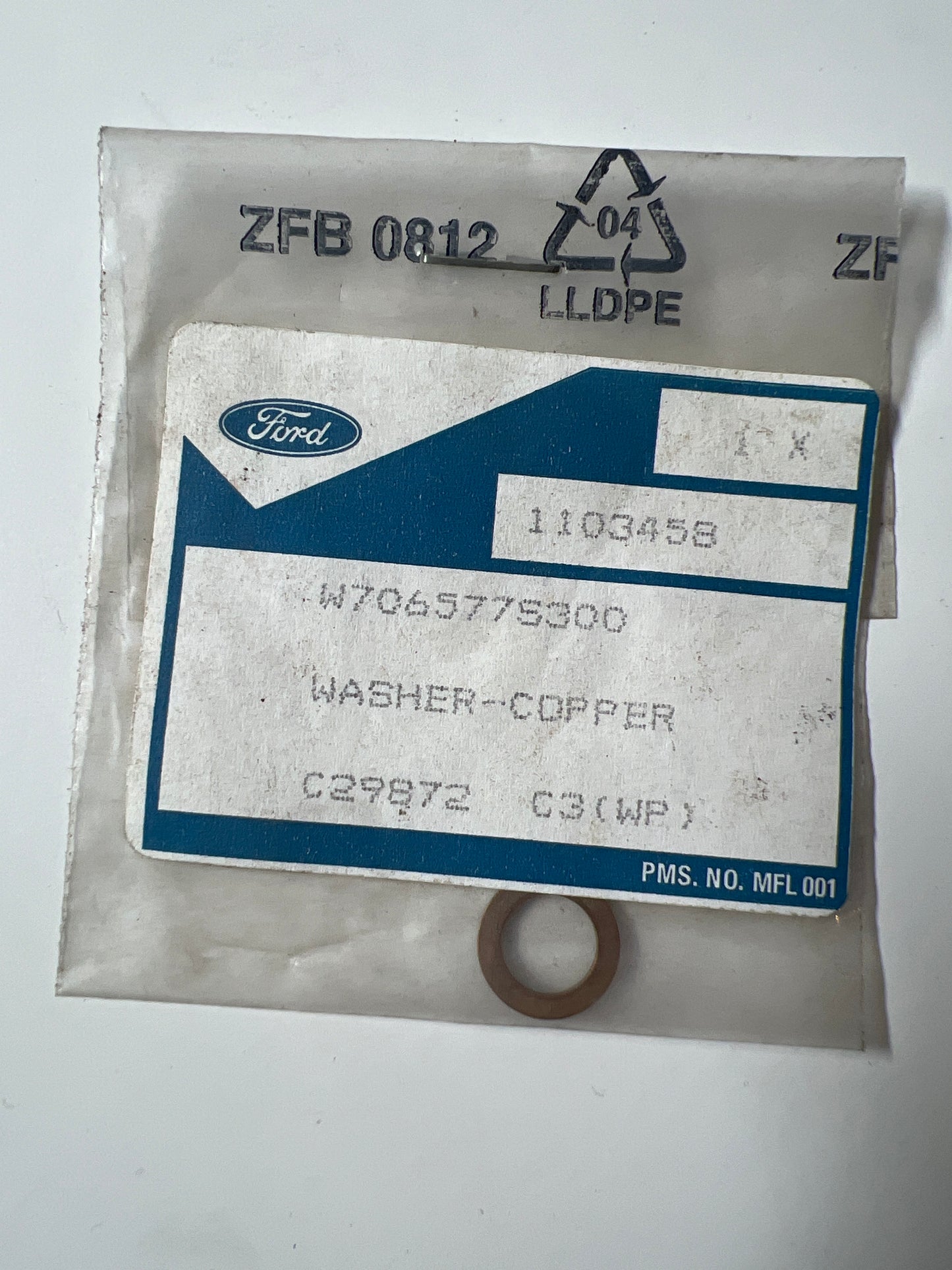 1103458, ARANDELA DE COBRE, Ford