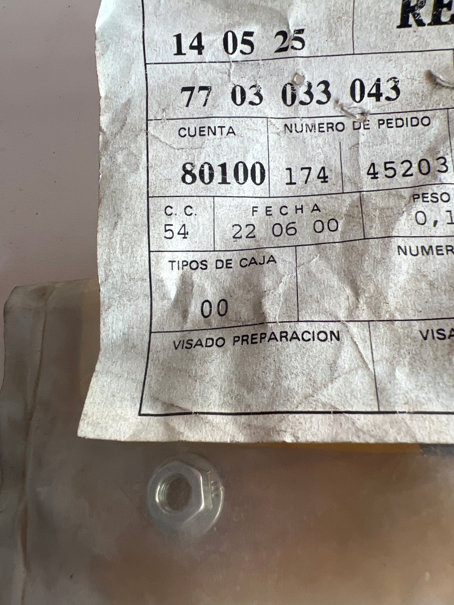 7703033043 Cuerpo RENAULT
