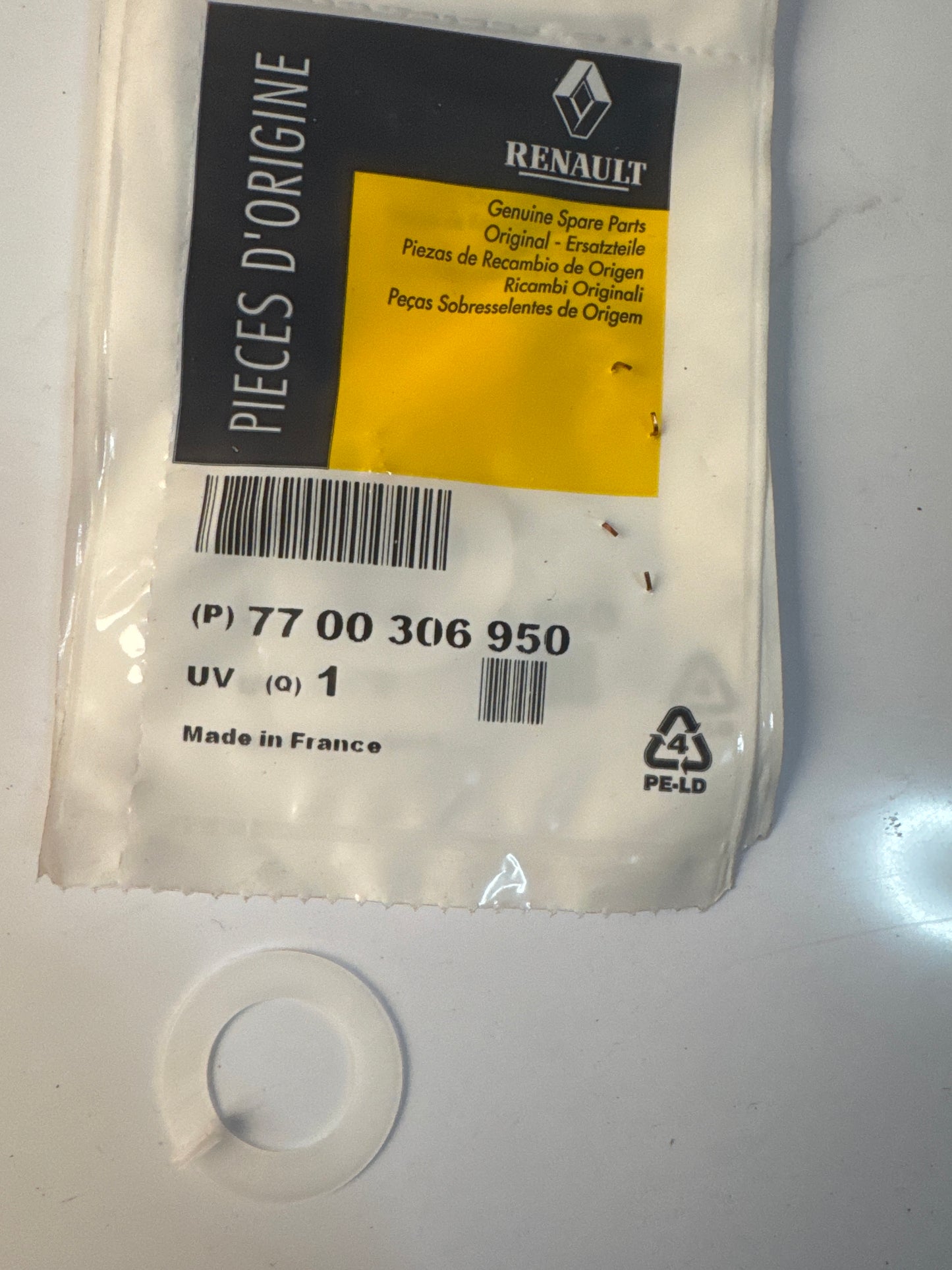 7700306950, ARANDELA, Renault