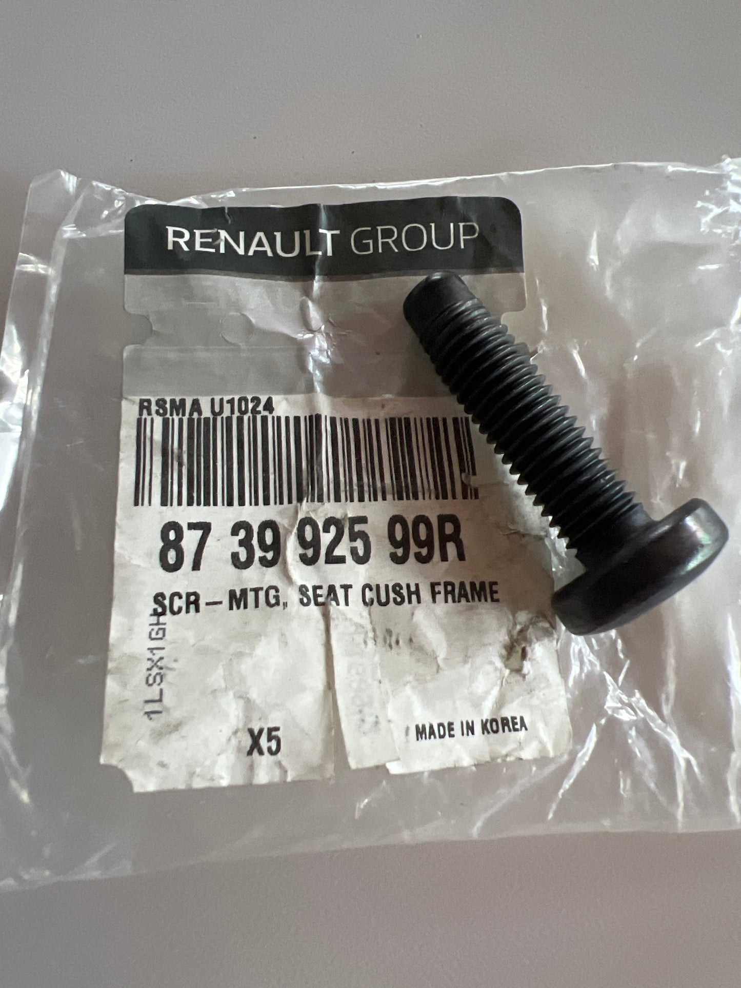 873992599R Renault TORNILLO