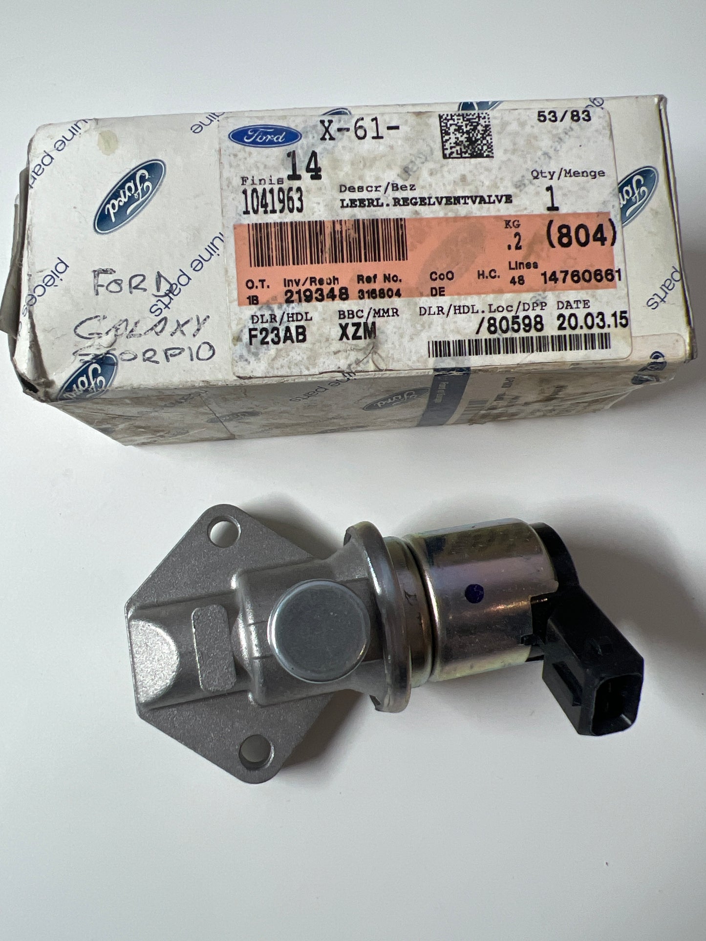 1041963, B VÁLVULA DE DESVIACIÓN DE AIRE, Ford