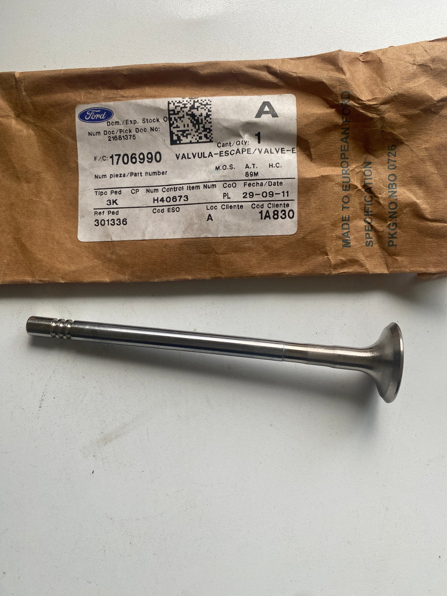 1706990, VALVULA DE ESCAPE, Ford