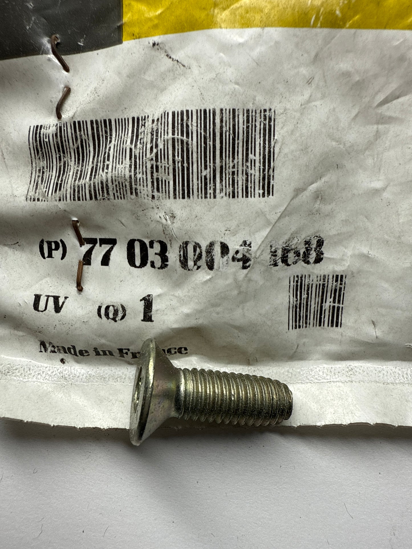 7703004168 - TORNILLO M8 X 125 - Renault