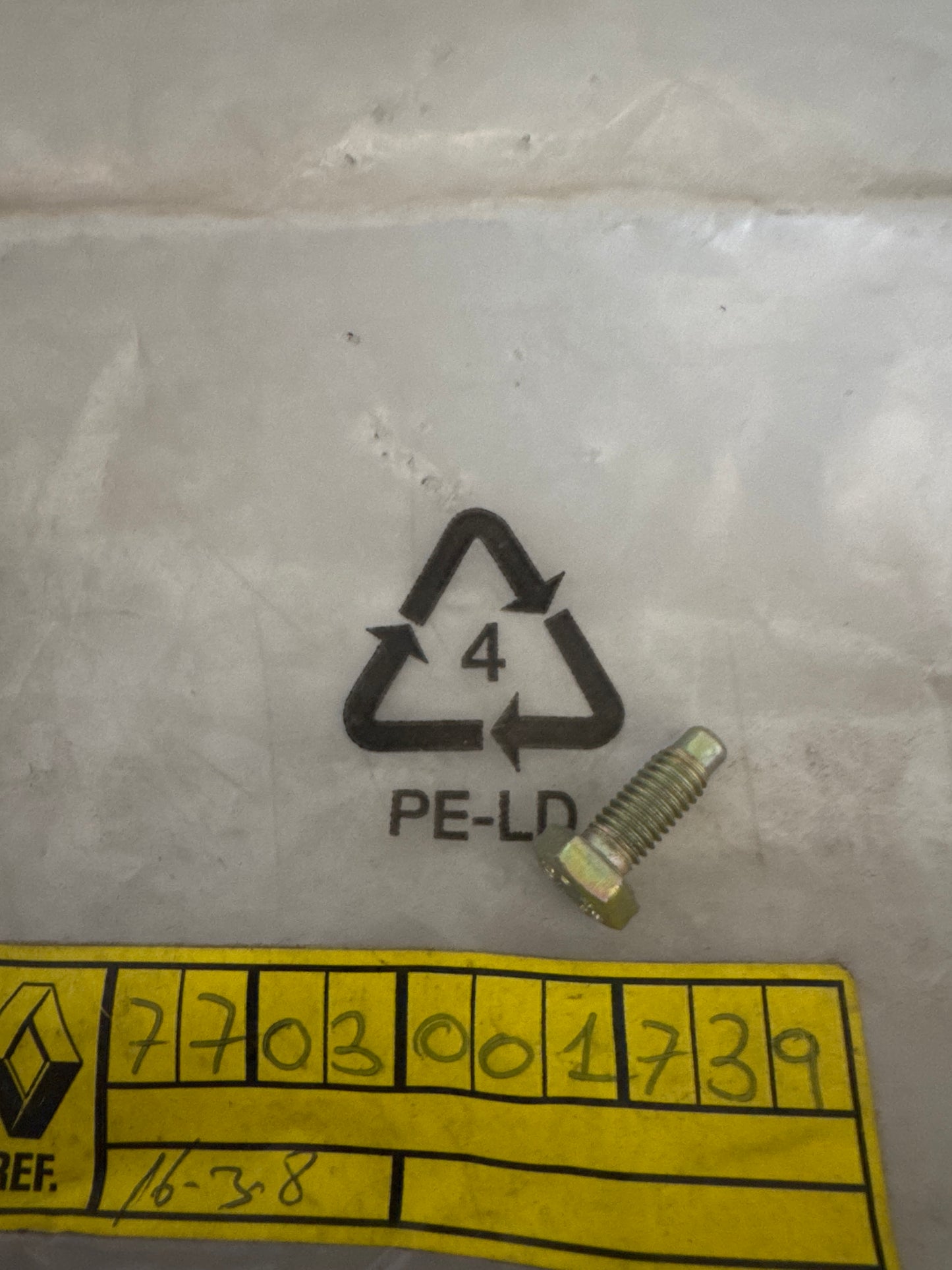 7703001739, Tornillo, Renault