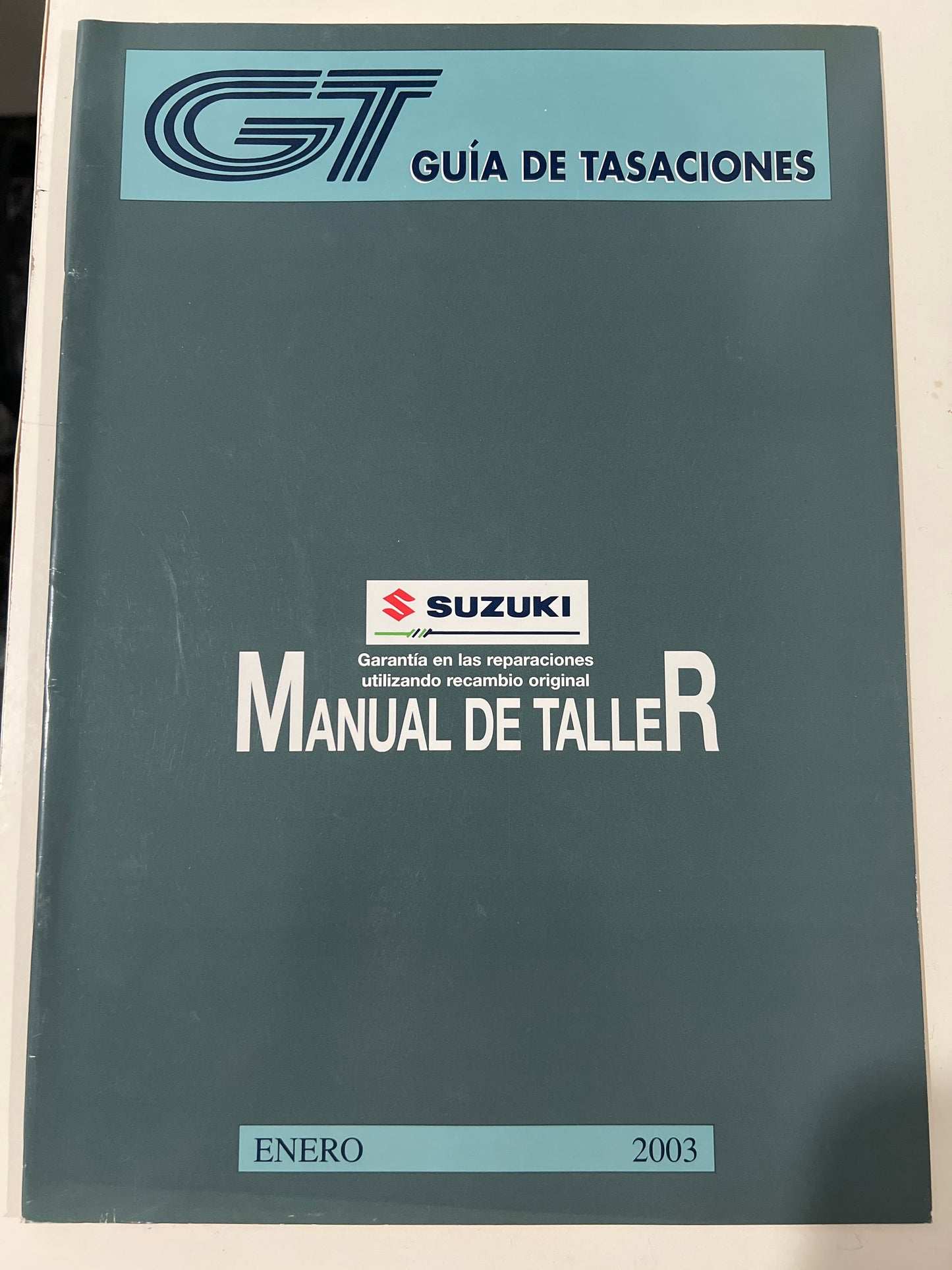 Guía de tasaciones Suzuki, manual de taller. Enero 2003.