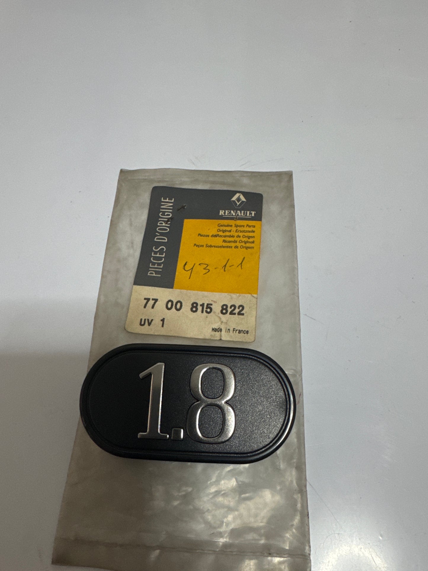 7700815822, MONOG ALE 18, Renault