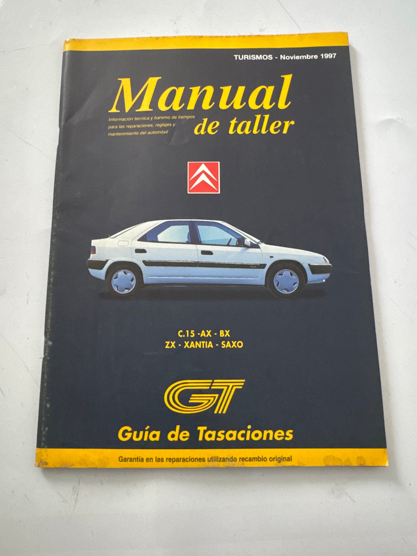 Guia de Tasaciones Citroen Manual de Taller Noviembre 1997,