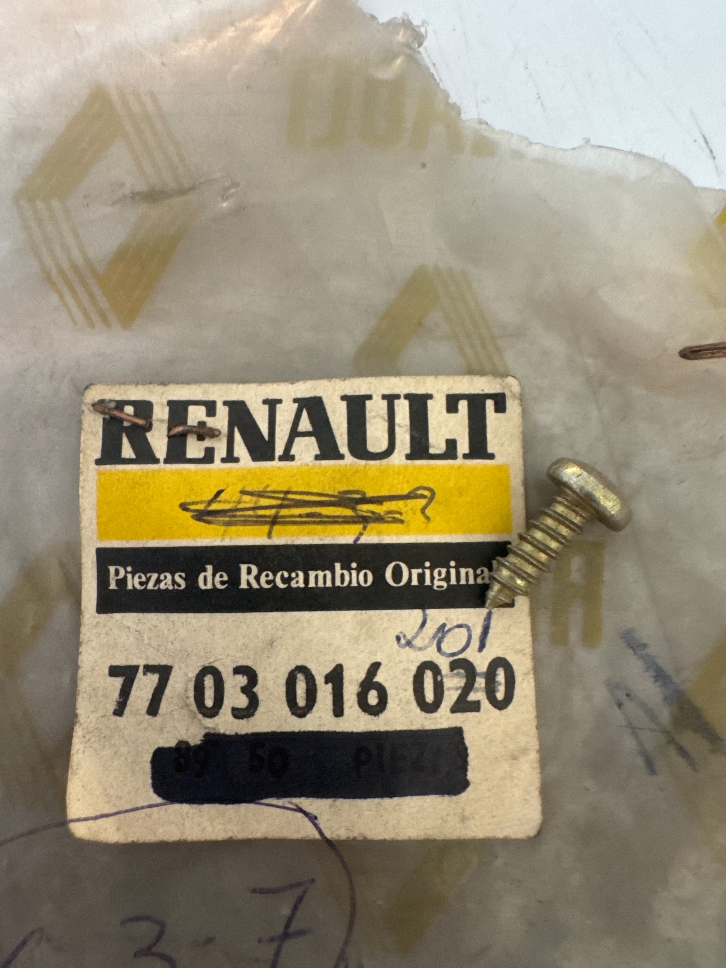 7703016020, Tornillo, Renault