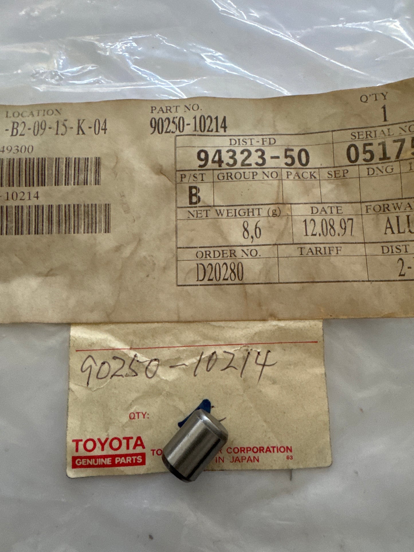 90250-10214, 90250-10214 CYLINDER BLOCK, toyota, Toyota - Lexus