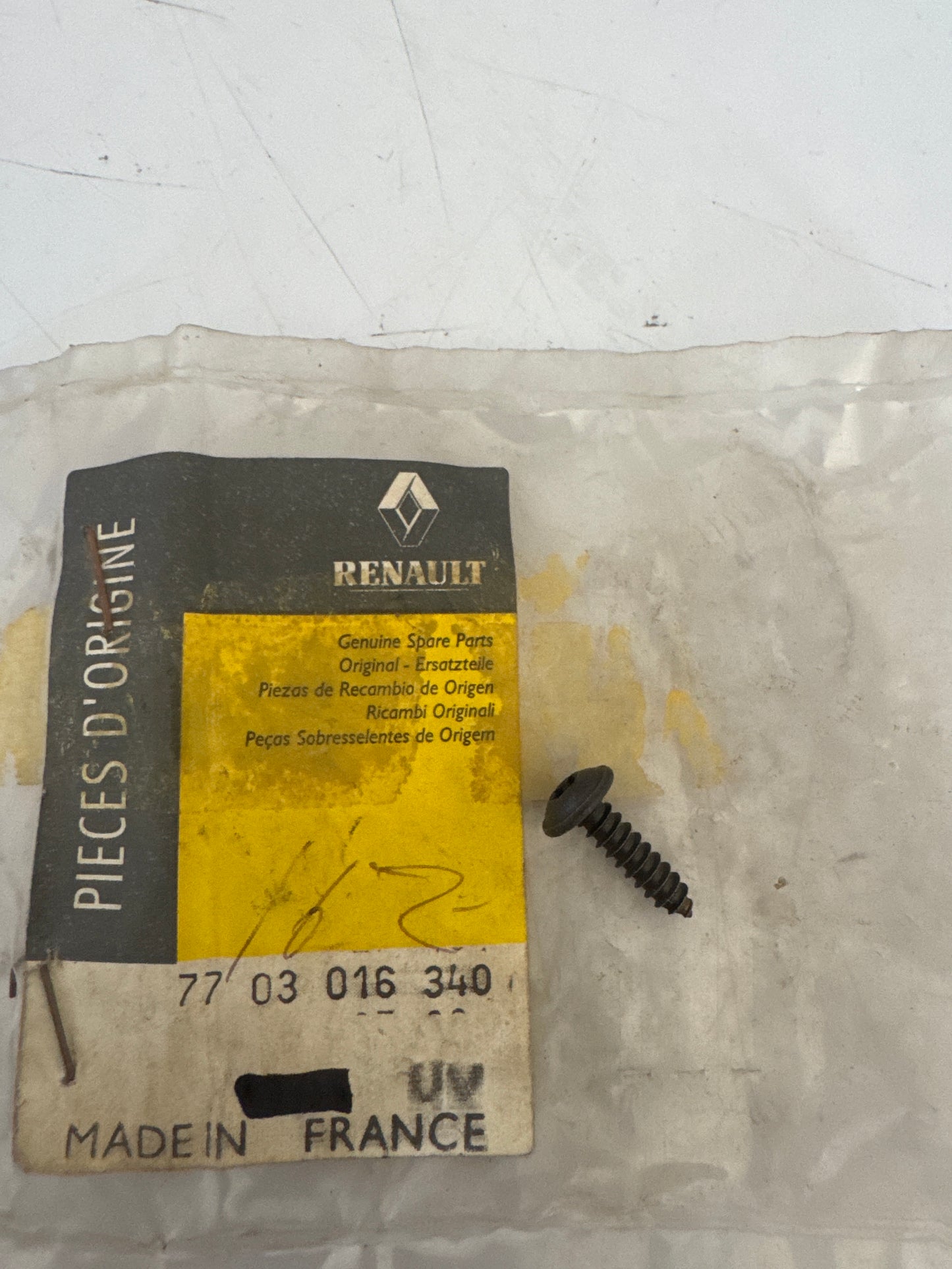 7703016340, TORNILLO, Renault