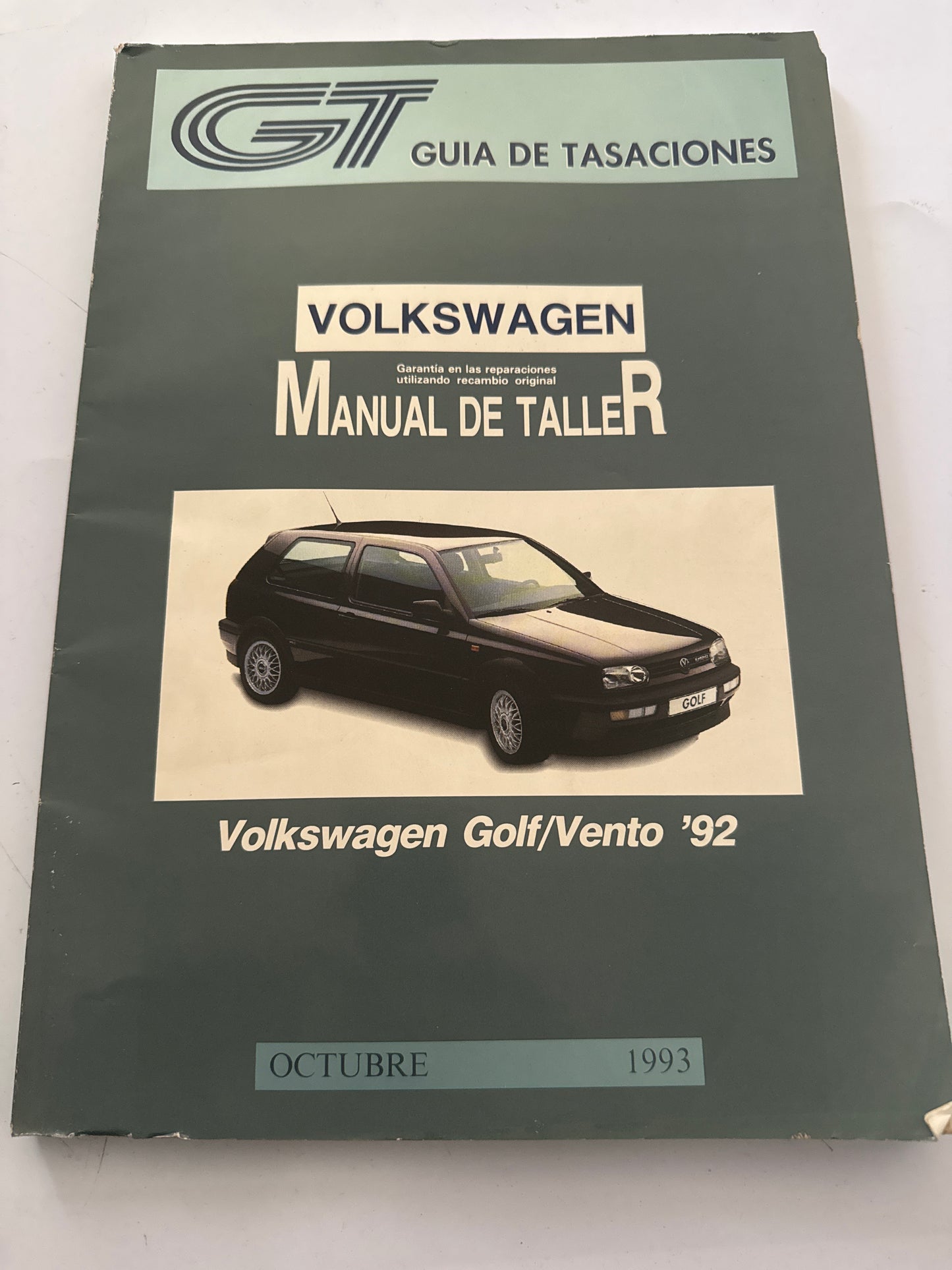 Guia de Tasaciones Volkswagen Manual de Taller Octubre 1993,