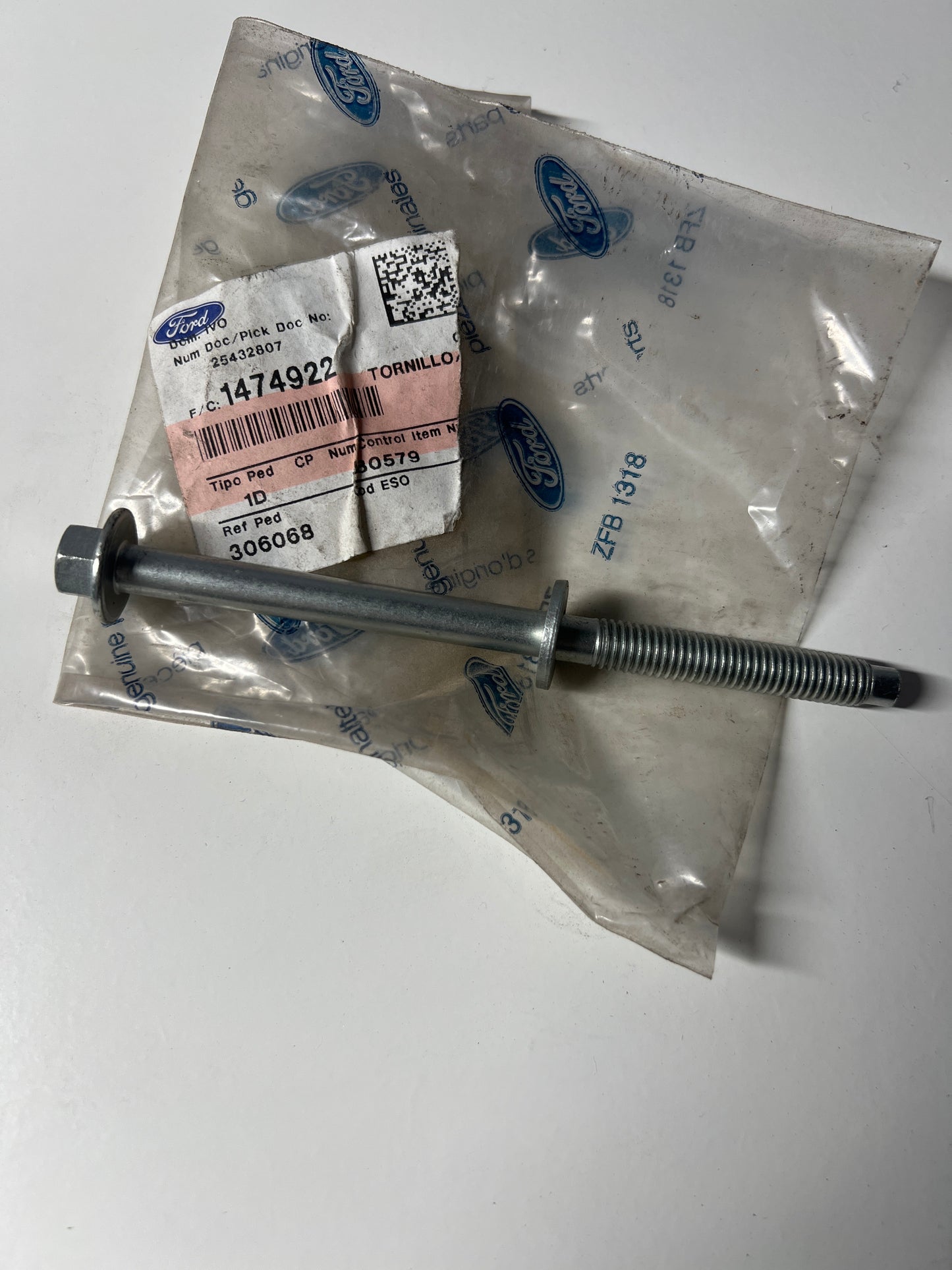 1474922, TORNILLO CABEZA HEXAGONAL, Ford