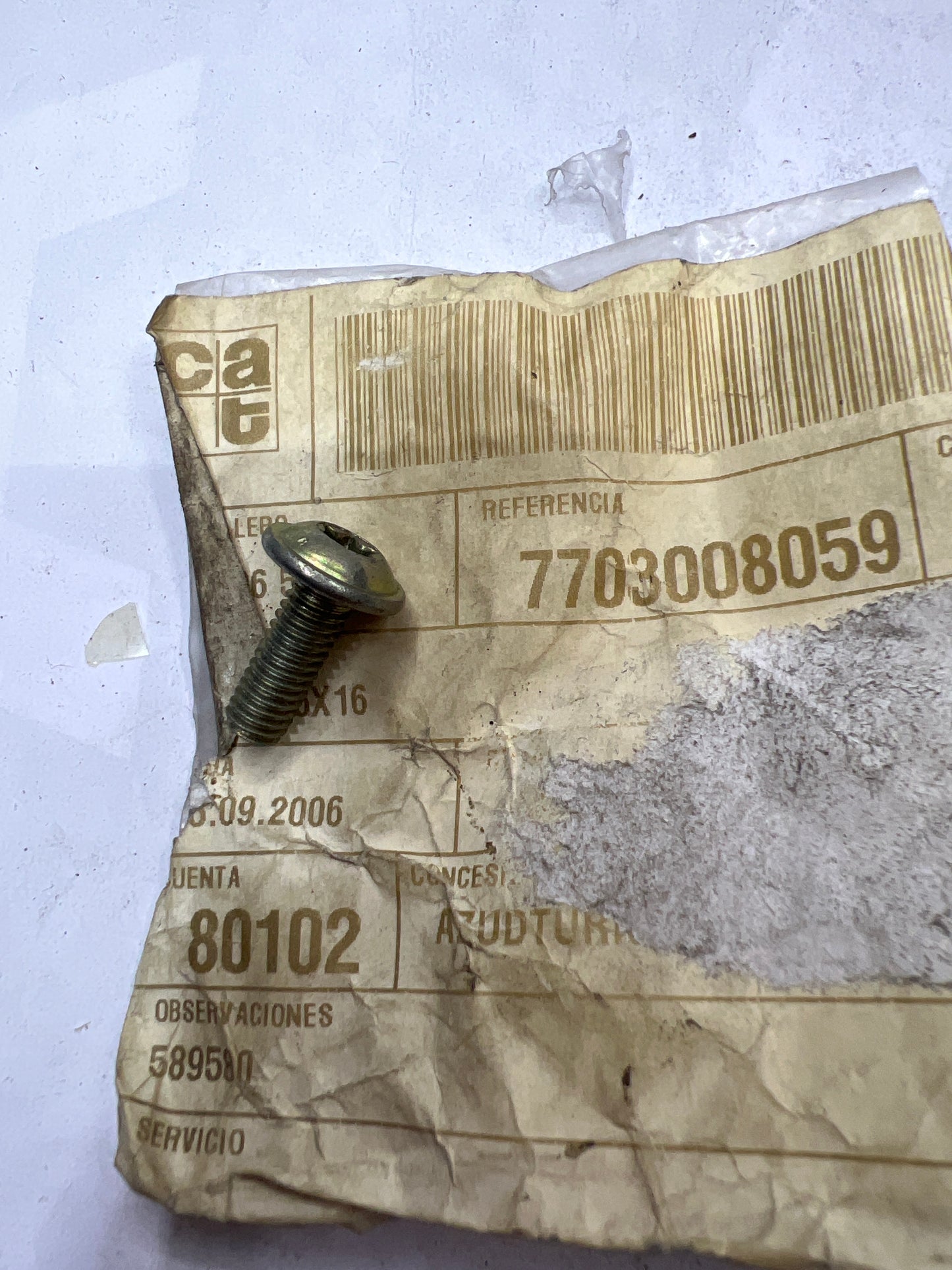 7703008059 TORN. 6X16 RENAULT