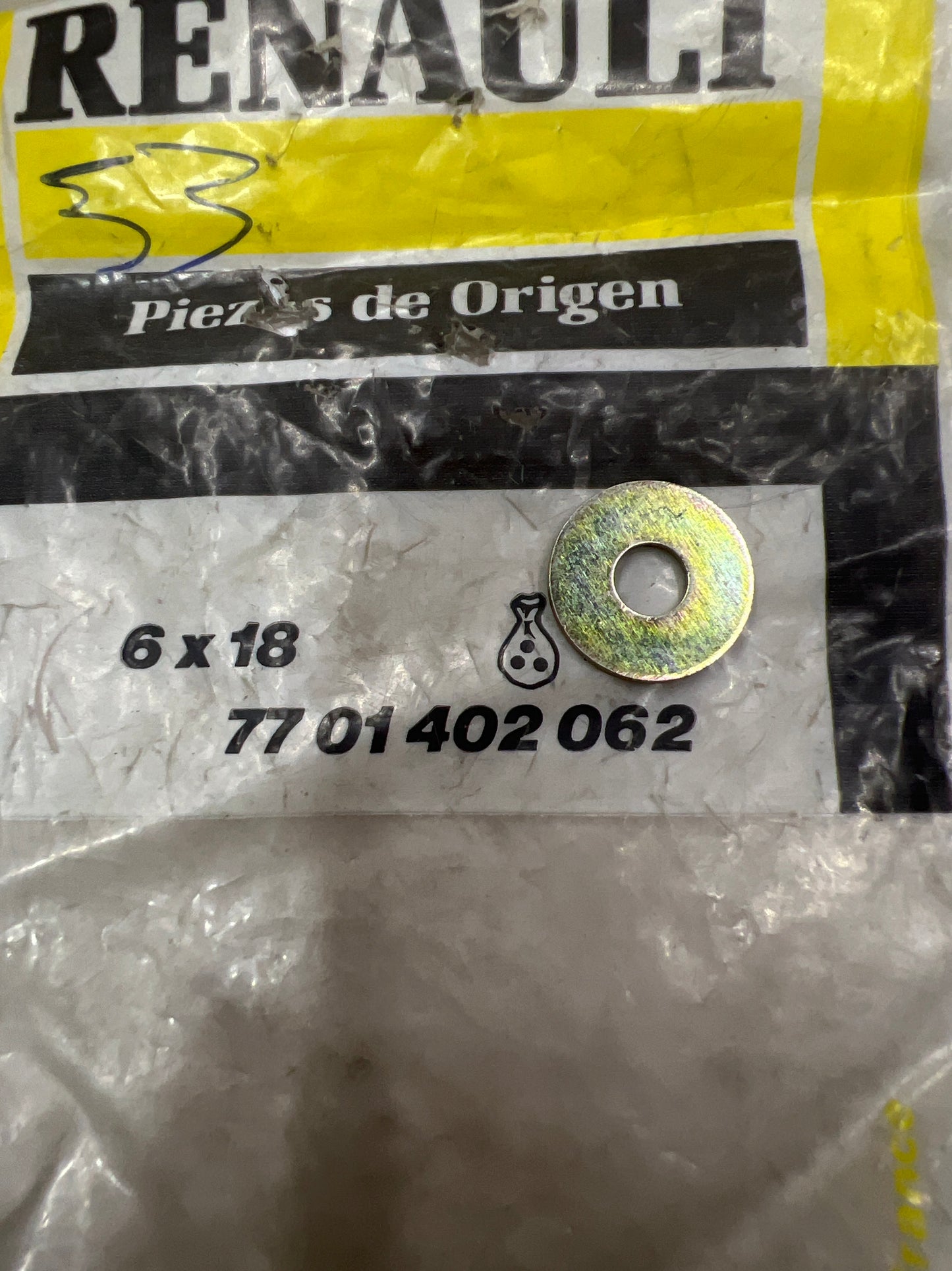 7701402062 1=100ARANDELAS D6 RENAULT