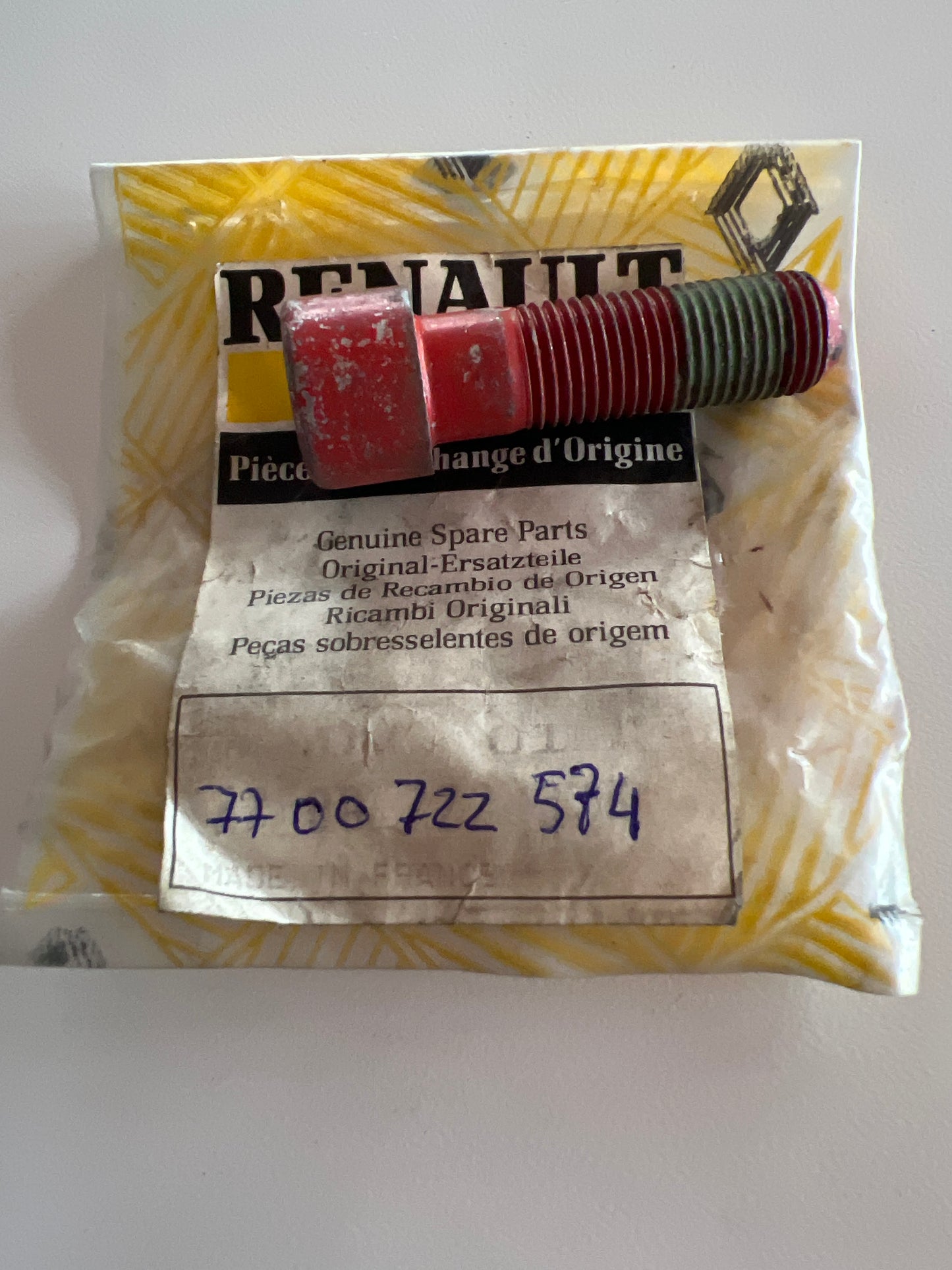 7700722574 TORNILLO PINZA FRENO RENAULT