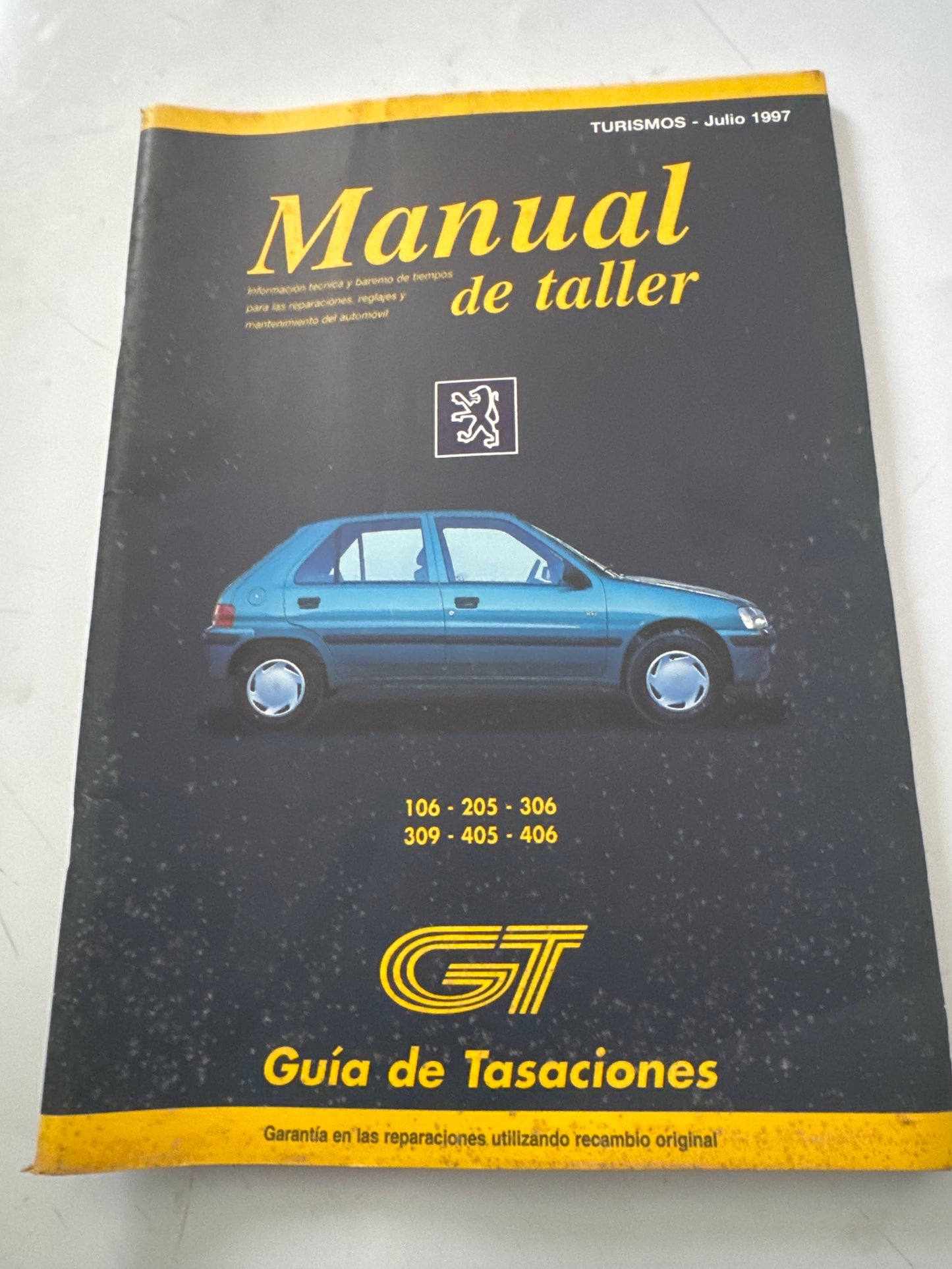 Guia de Tasaciones Peugeot Manual de Taller Julio 1997,