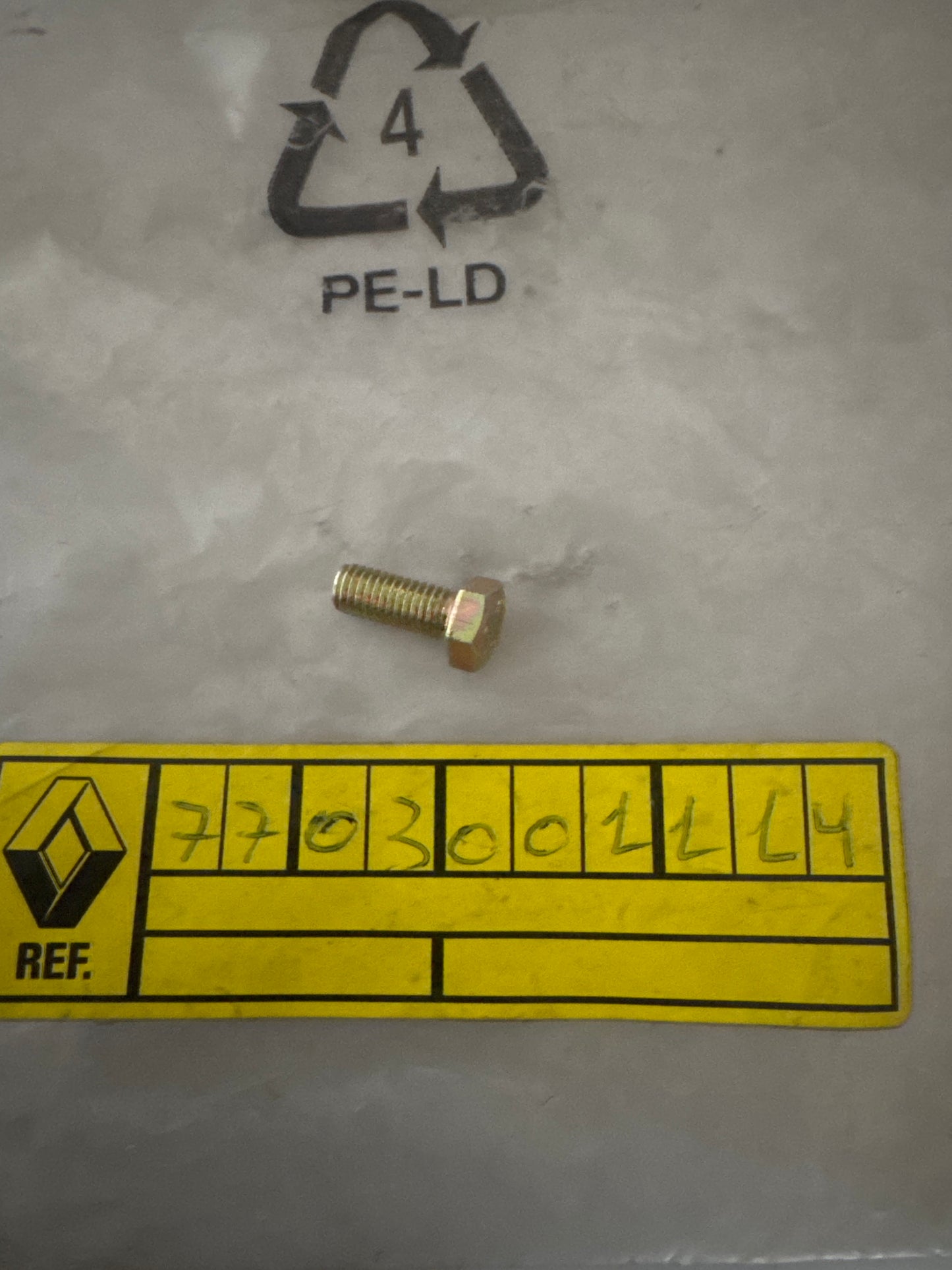 7703001114, TORNILLO M5 080, Renault