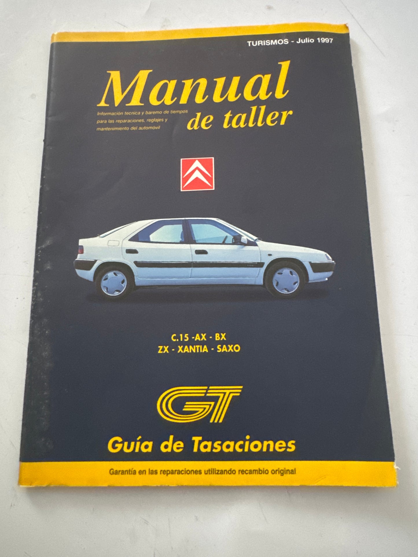 Guia de Tasaciones Citroen Manual de Taller Julio 1997,