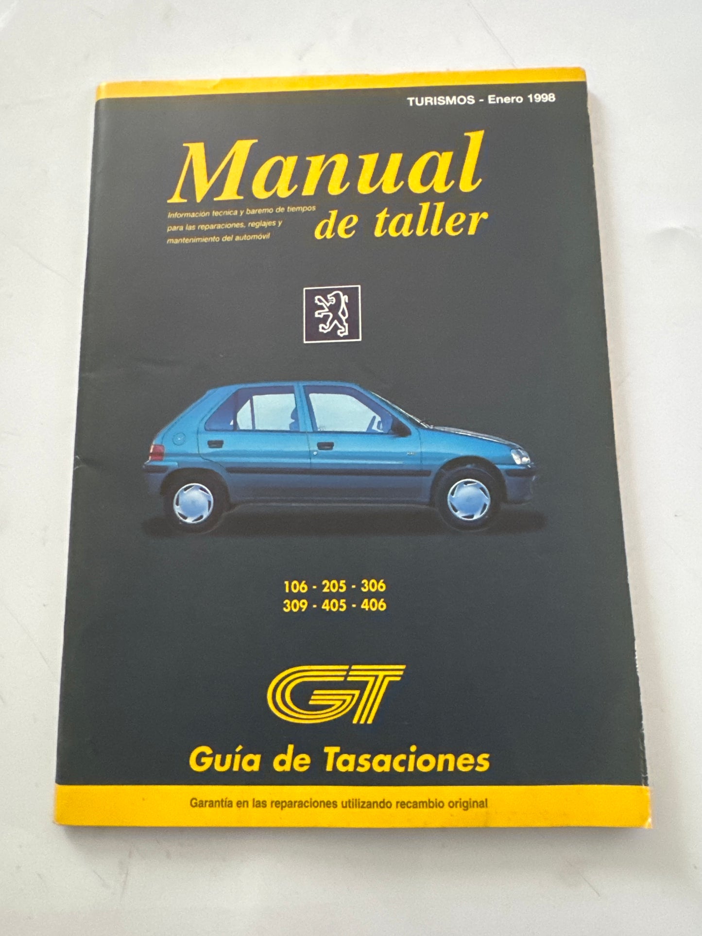 Guia de Tasaciones Peugeot Manual de Taller Enero 1999,