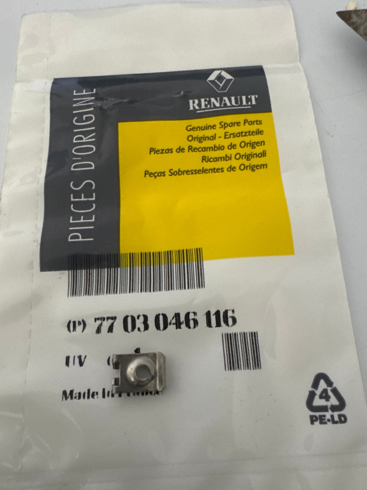 7703046116, TUERCA 4,2, Renault