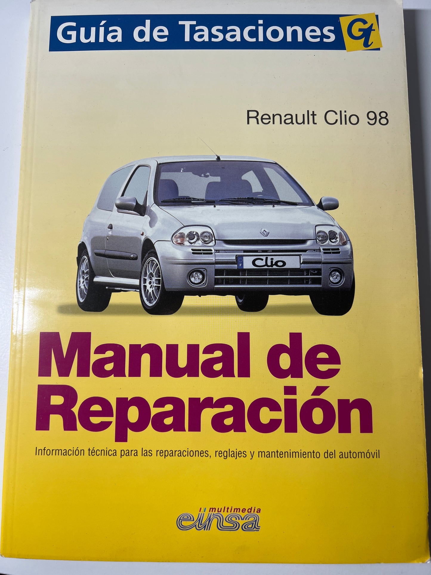 Guía de tasaciones Renault Clio, 98 manual de reparación, información técnica para reparaciones, reglaje y mantenimiento del automóvil