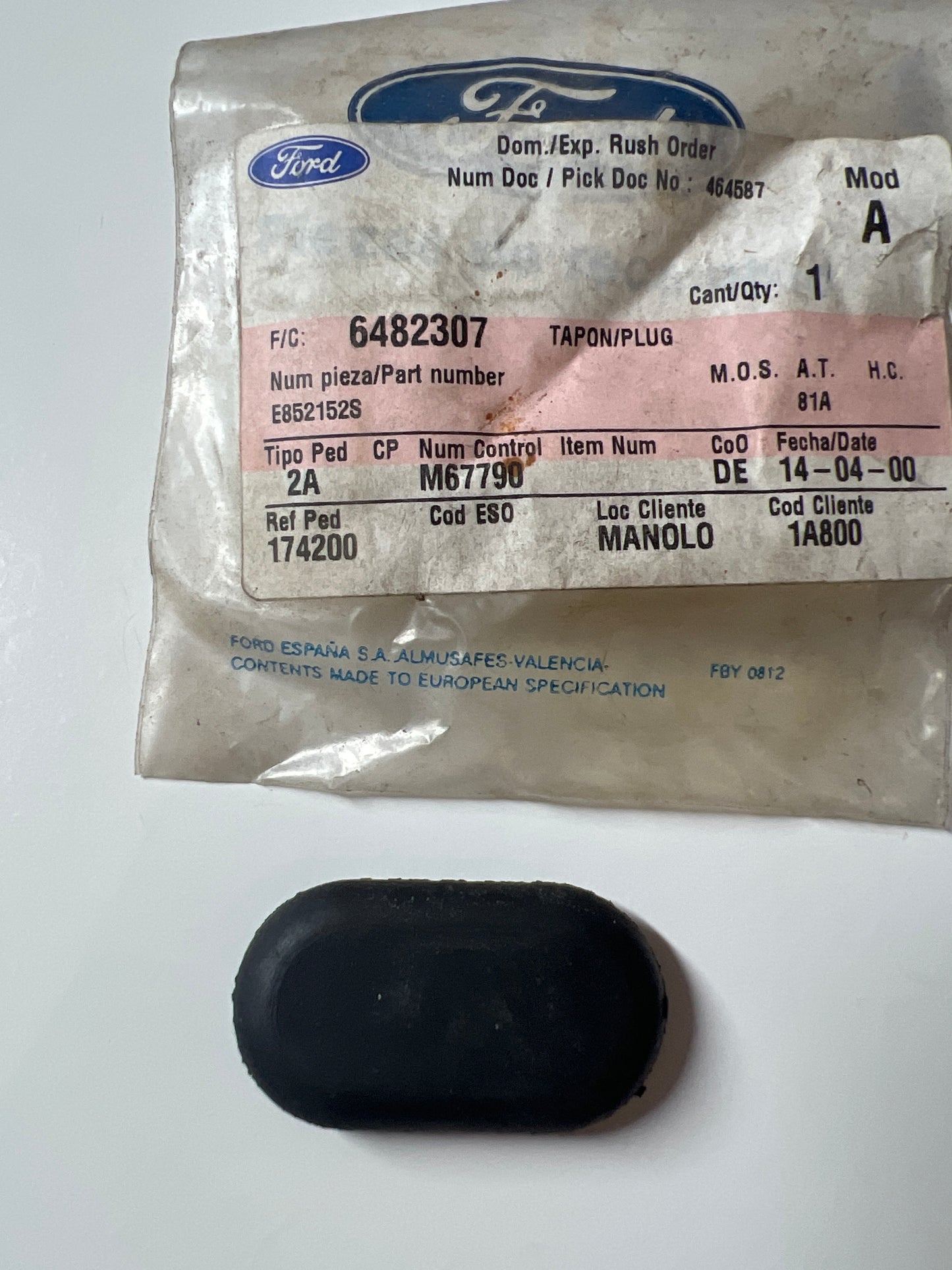 6482307, TAMPAO, Ford