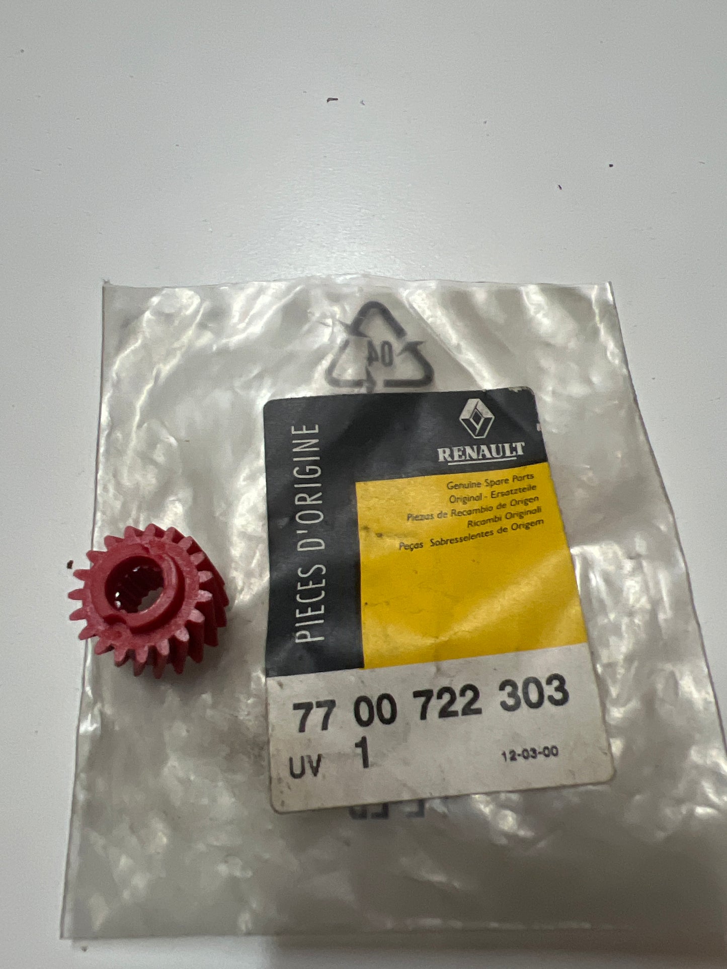 7700722303 Renault PINON TACOMETRO